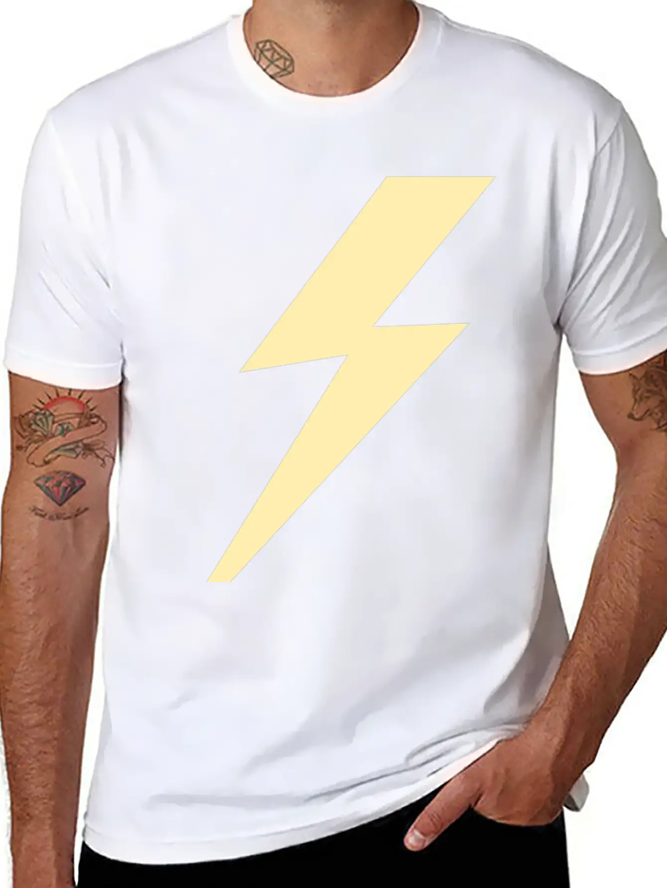 Lightning Lightweight Cotton T-Shirt – Daily Comfort Graphic Shirt