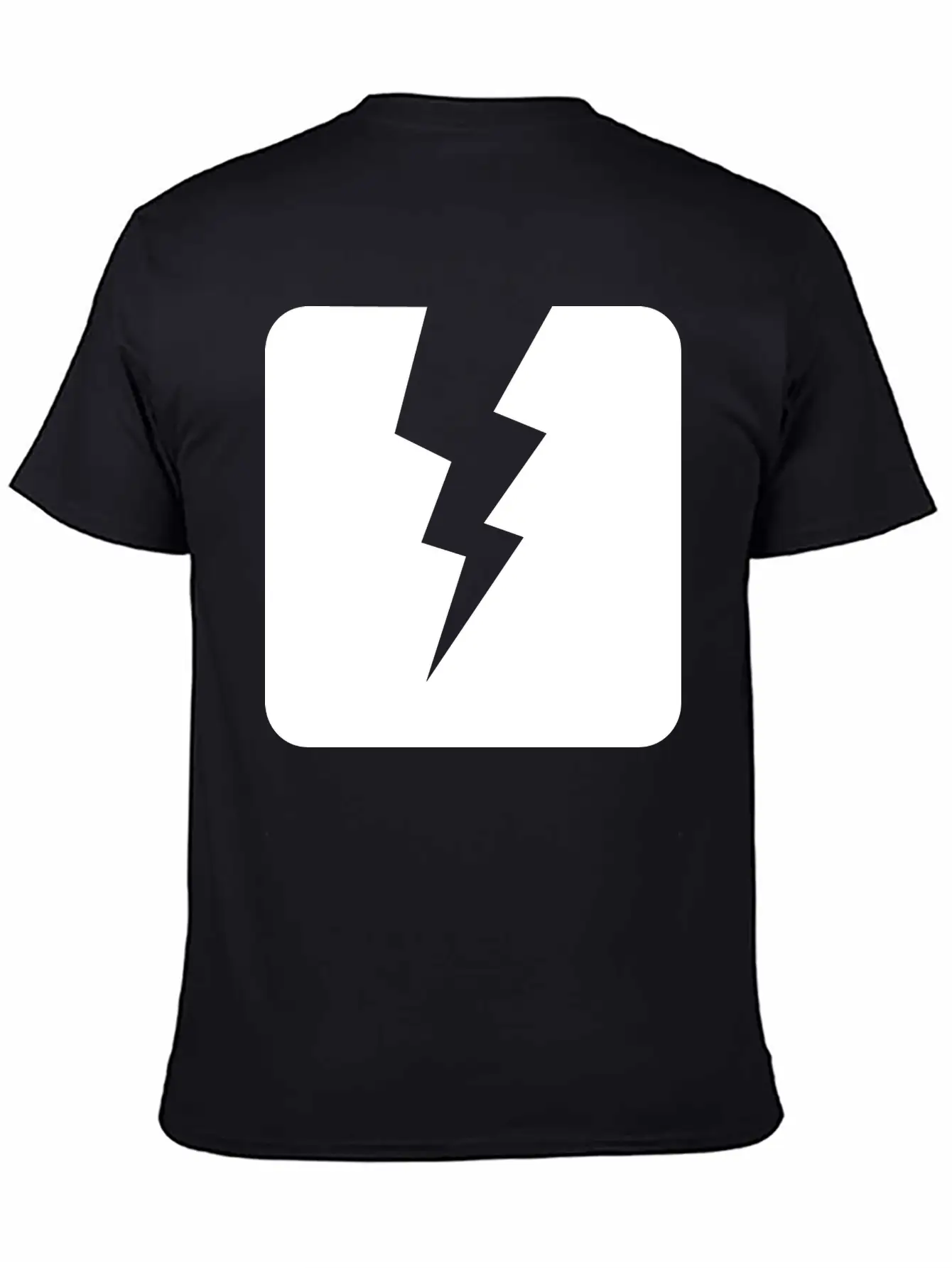 Lightning Square Stylish Everyday T-Shirt – Unisex Basic Cotton Tee