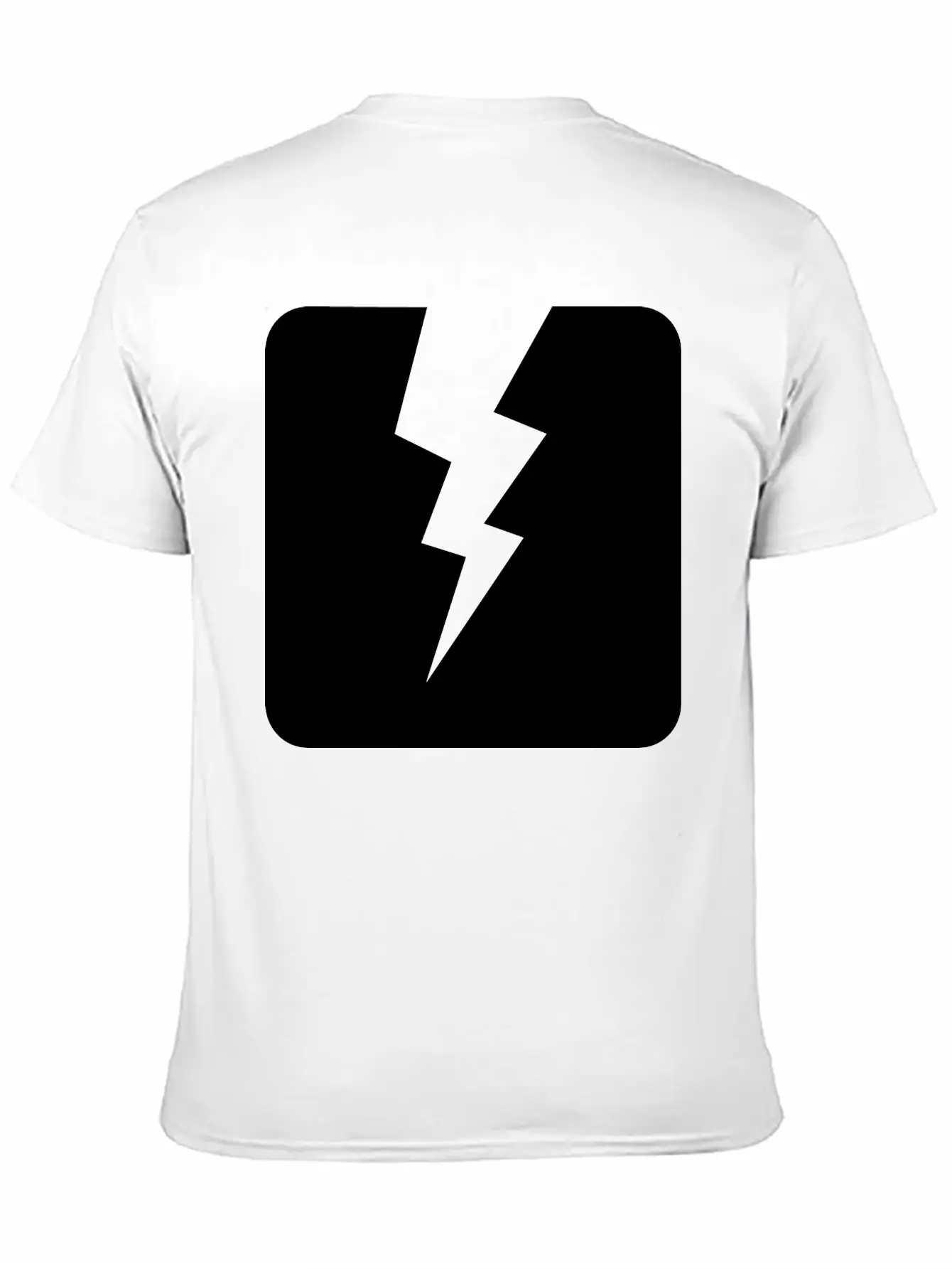 Lightning Square Stylish Everyday T-Shirt – Unisex Basic Cotton Tee