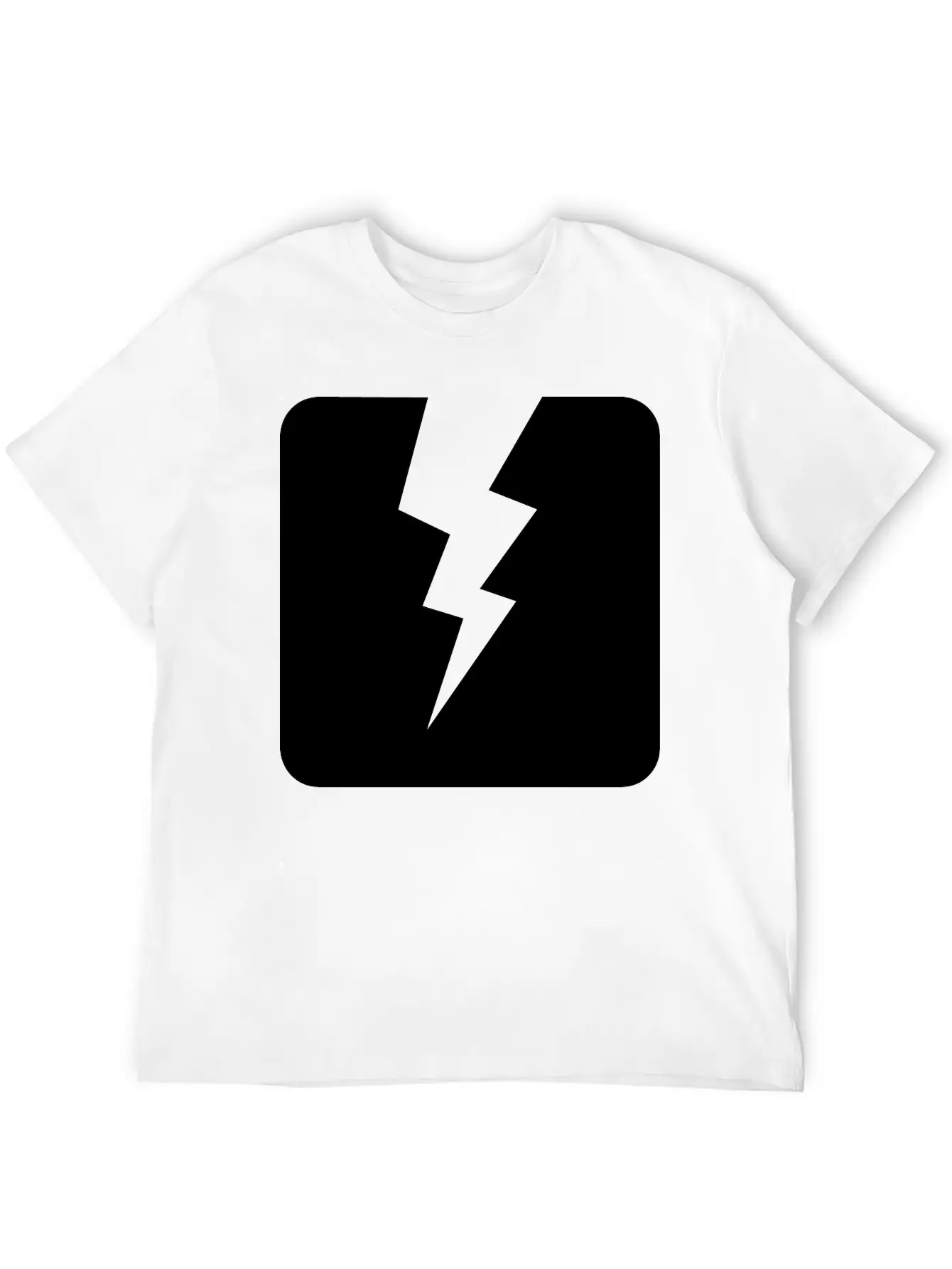 Lightning Square Stylish Everyday T-Shirt – Unisex Basic Cotton Tee