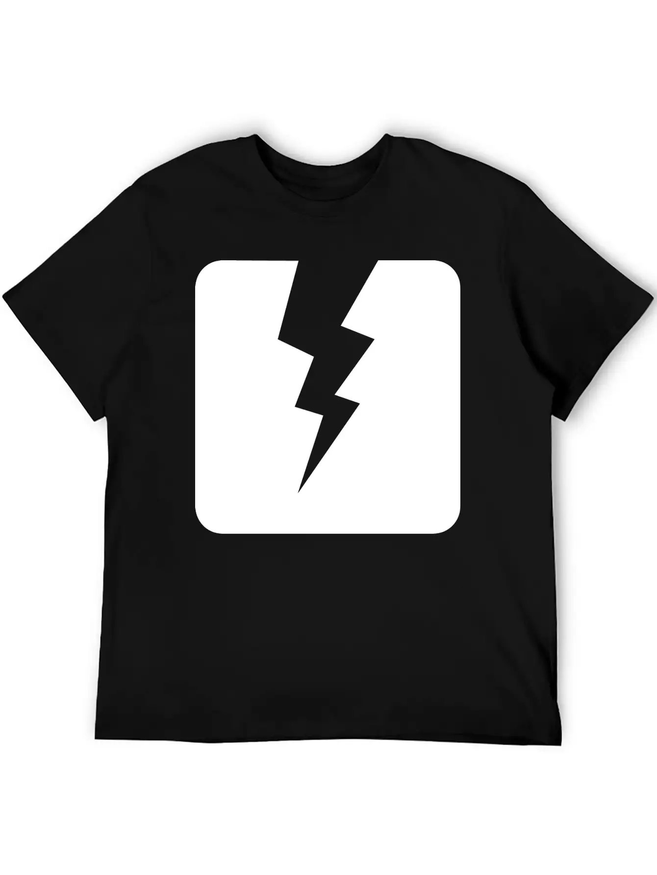 Lightning Square Stylish Everyday T-Shirt – Unisex Basic Cotton Tee