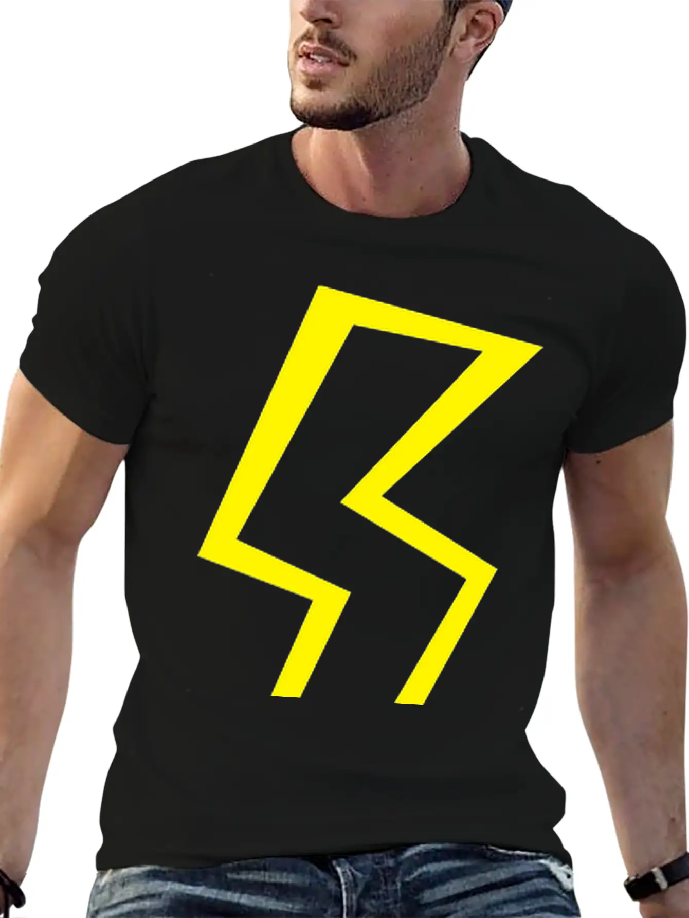 Lightning (ZAP) Basic Graphic T-Shirt – Daily Comfort In Soft Cotton