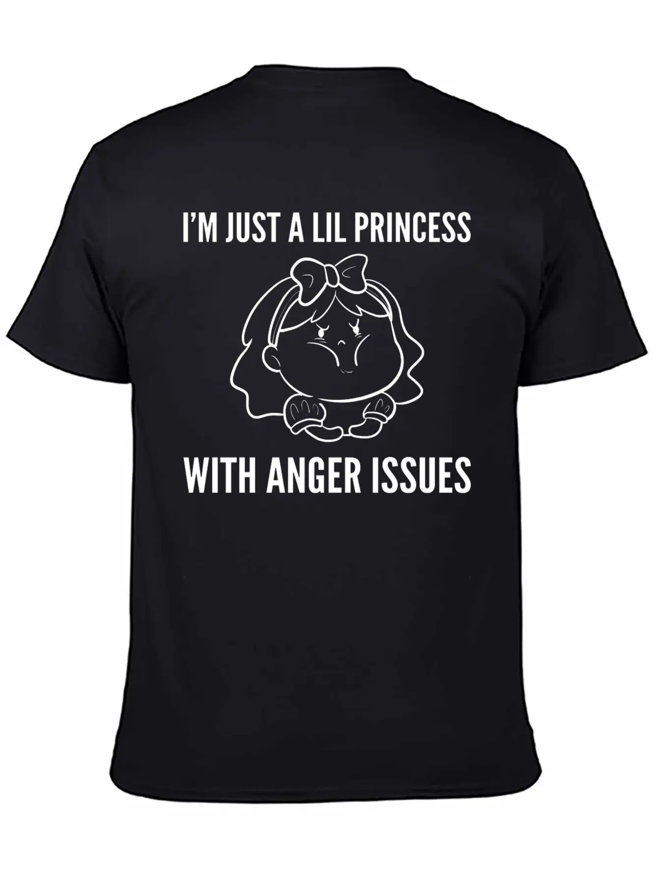 Lil Princess Anger Cute Girl Gift Essential Cotton Tee For Daily Outfits – Unisex Style