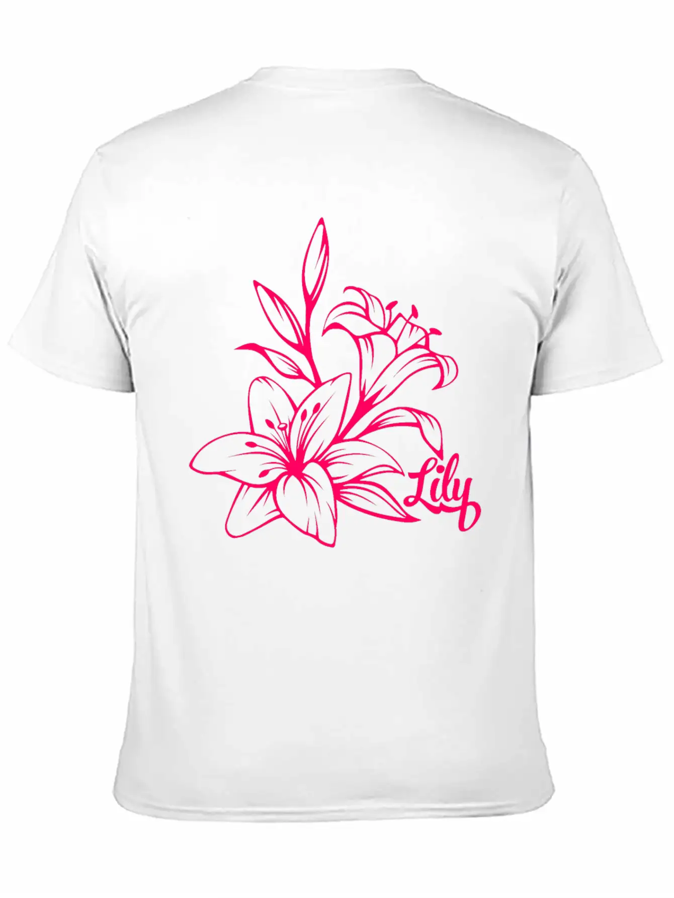 Lilie Blossom Plant Classic Crew Neck Graphic Tee – Everyday Minimal Look