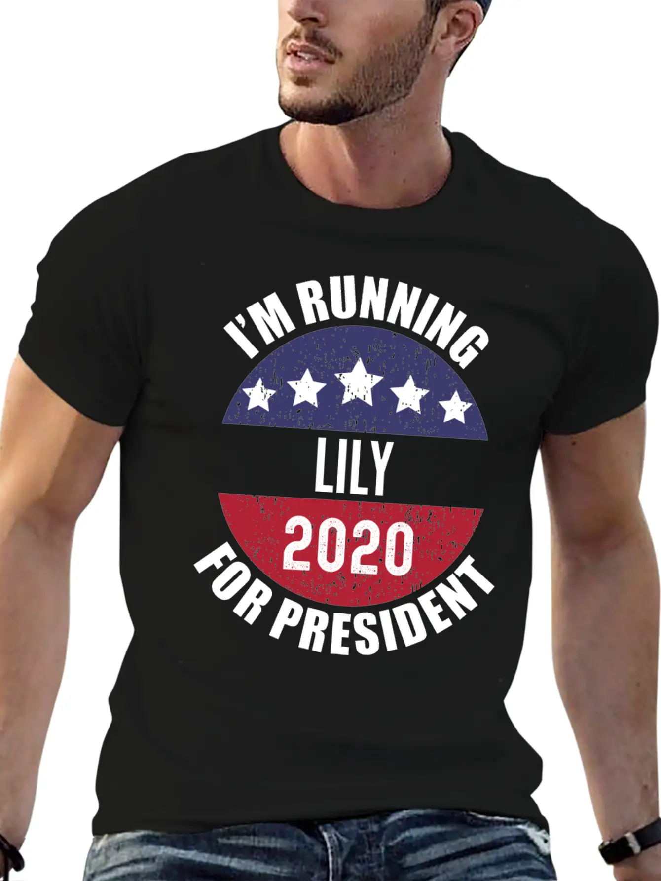Lily I'm Running For President 2020 Stylish Everyday T-Shirt – Unisex Basic Cotton Tee