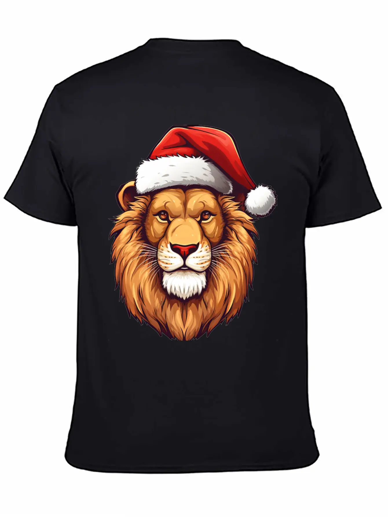 Lion Christmas Stylish Everyday T-Shirt – Unisex Basic Cotton Tee