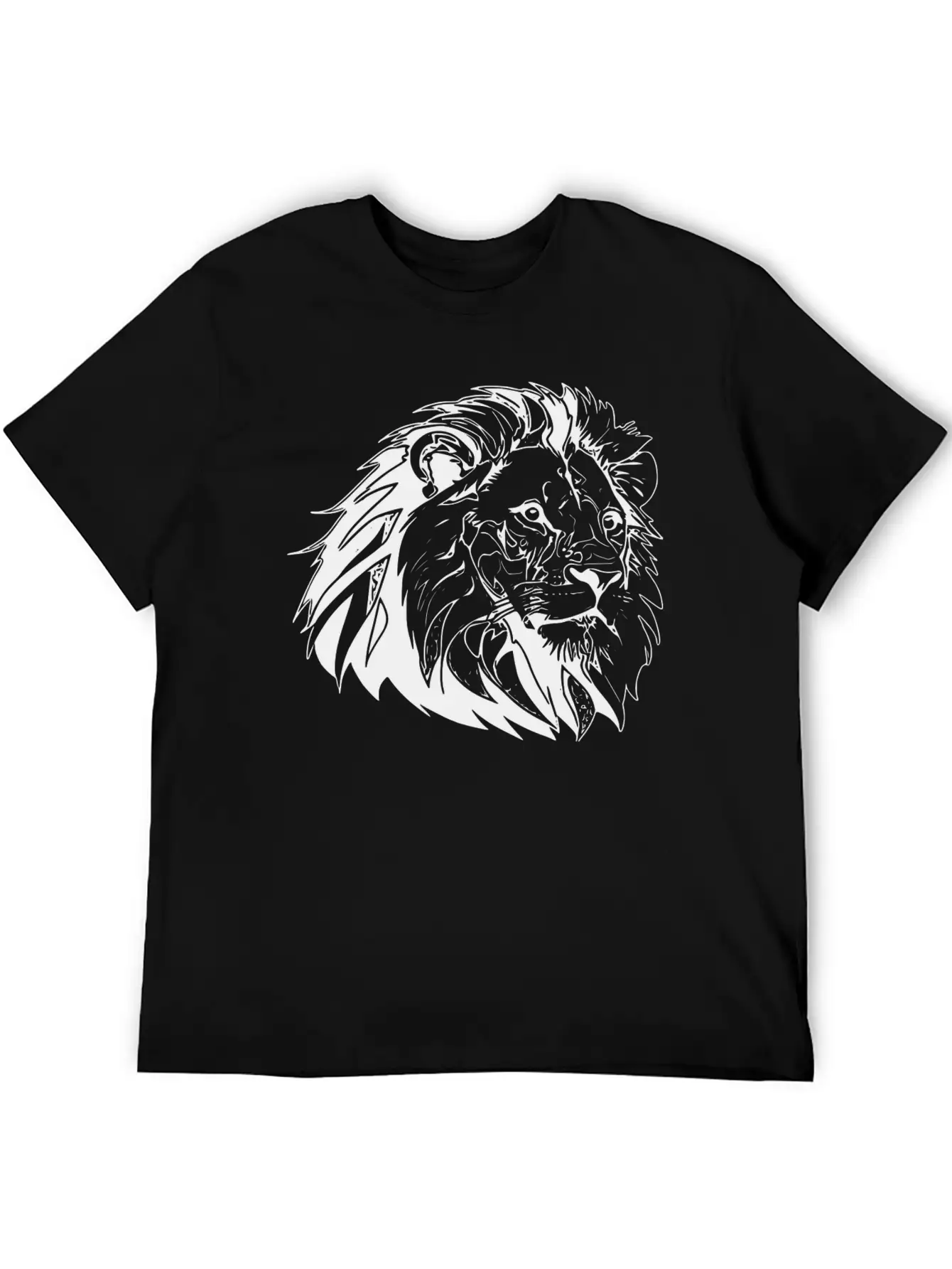 Lion Face Relaxed Everyday Tee – Lightweight And Durable Cotton
