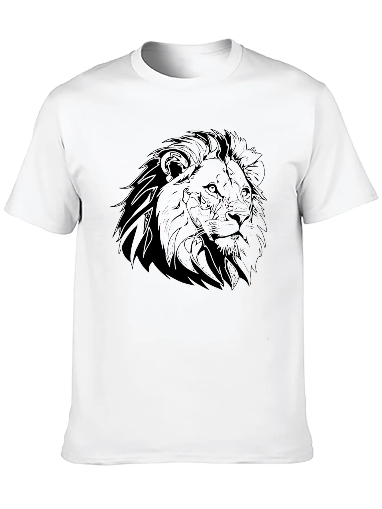 Lion Face Relaxed Everyday Tee – Lightweight And Durable Cotton