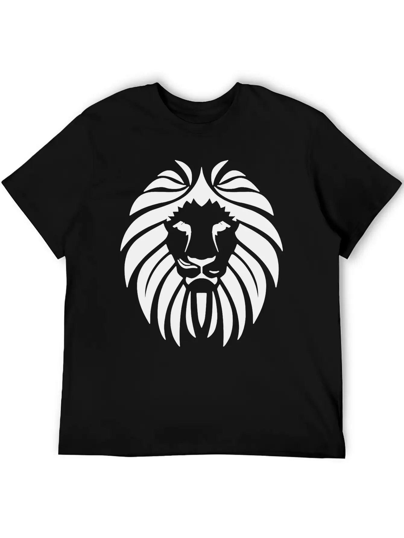 Lion Head Stylish Everyday T-Shirt – Unisex Basic Cotton Tee