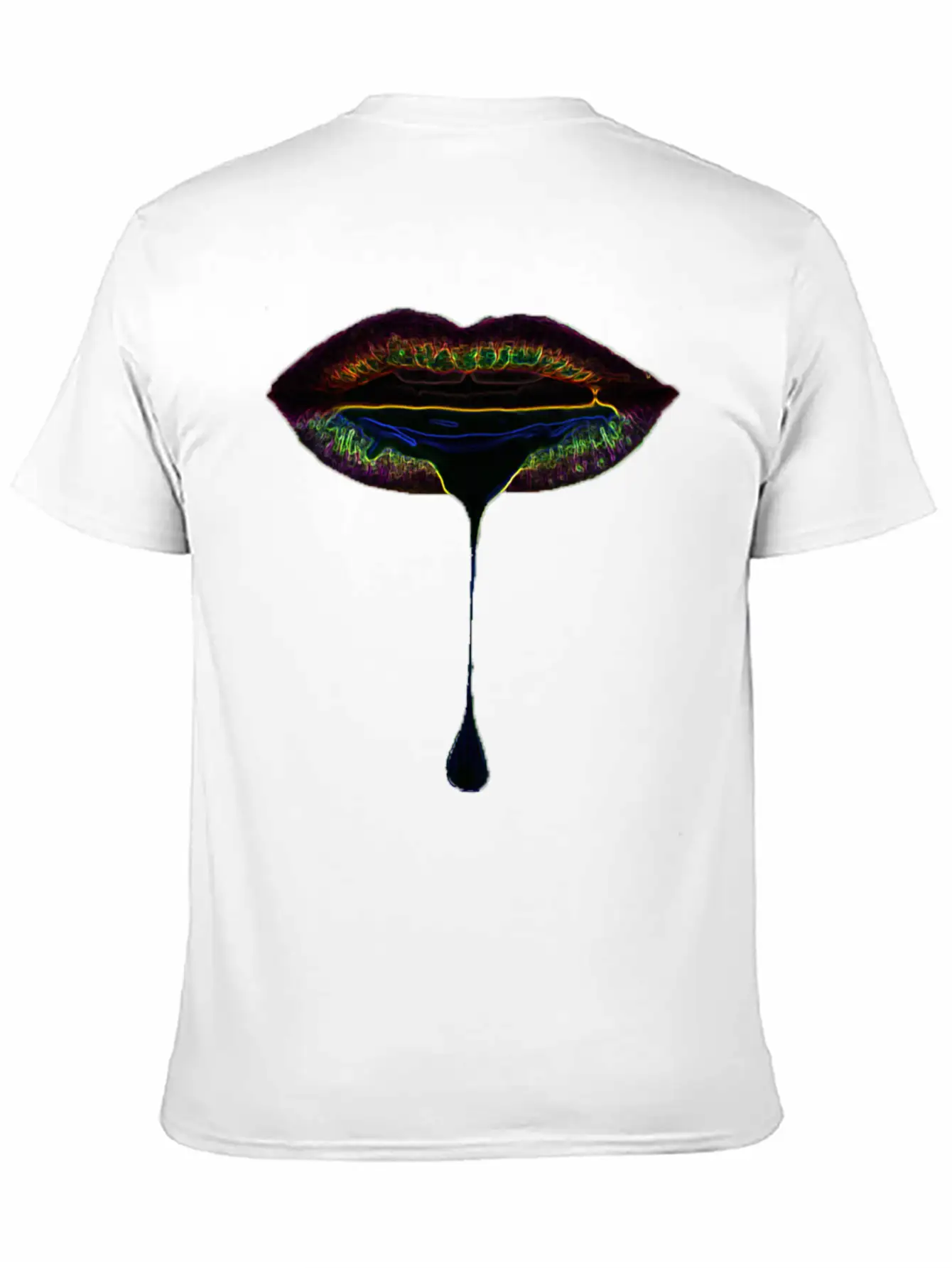 Lip Drip Neon Stylish Everyday T-Shirt – Unisex Basic Cotton Tee