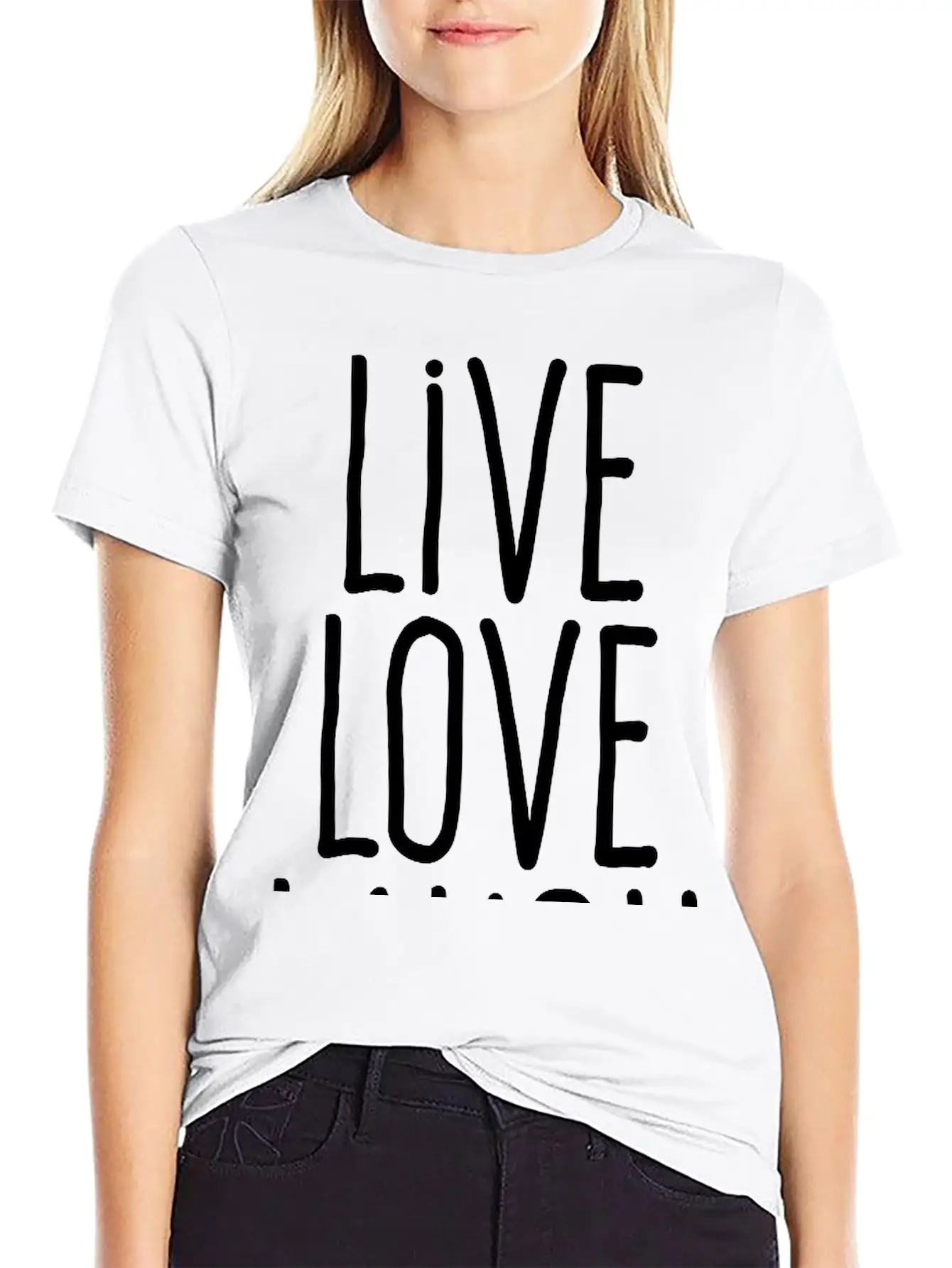 Live Love Laugh Stylish Everyday T-Shirt – Unisex Basic Cotton Tee