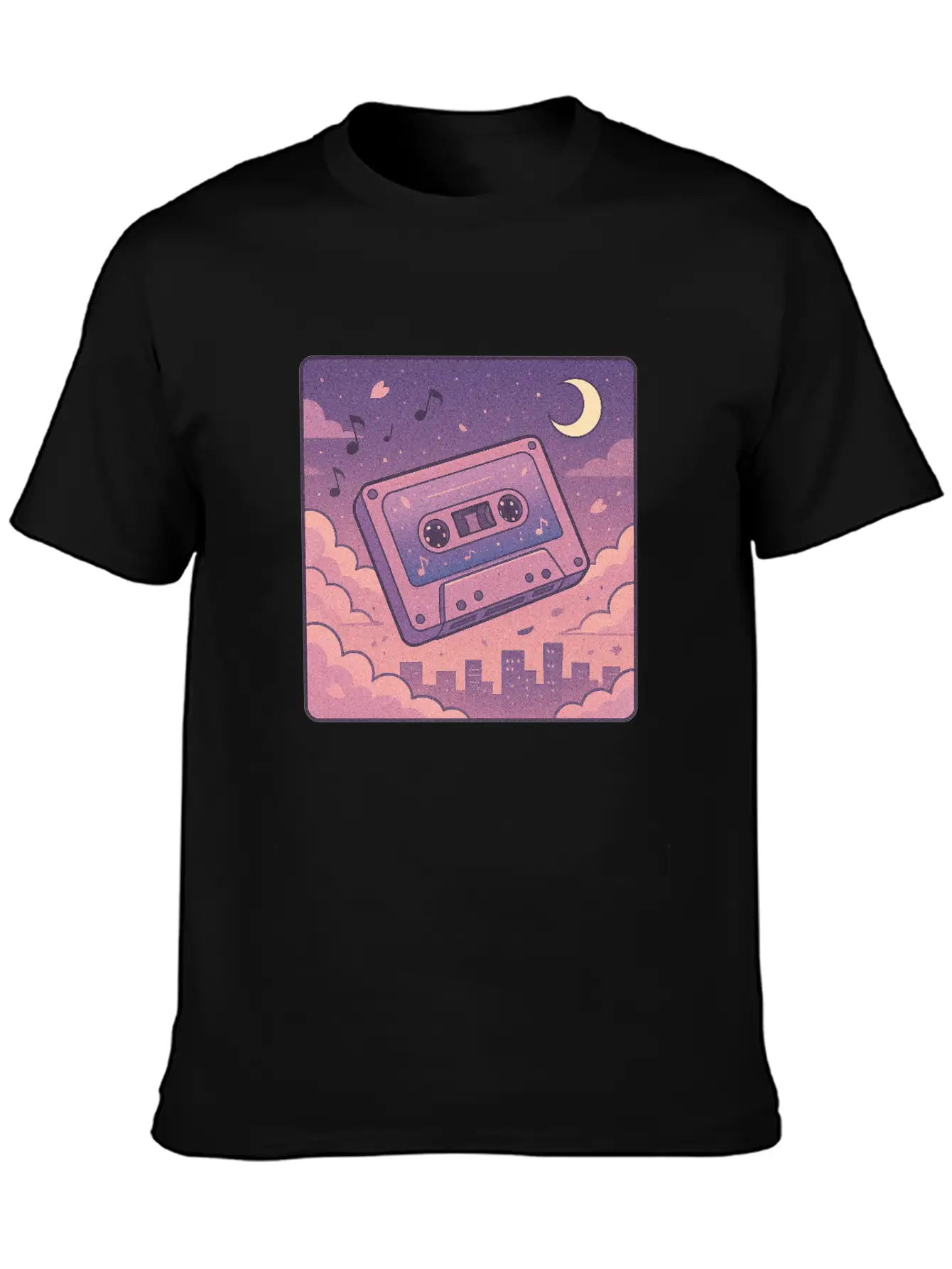 Lo Fi Cassette Lightweight Cotton T-Shirt – Daily Comfort Graphic Shirt
