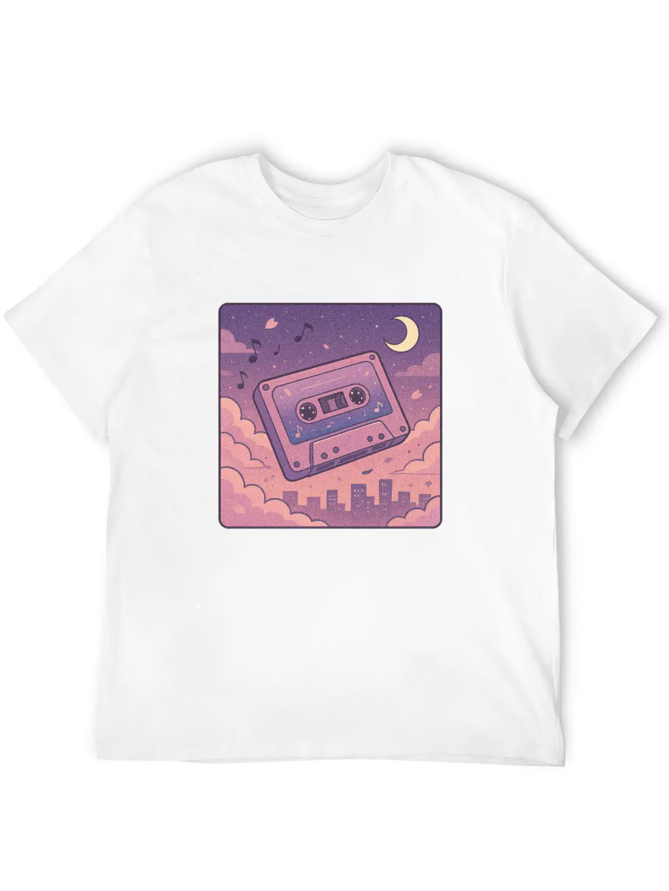 Lo Fi Cassette Lightweight Cotton T-Shirt – Daily Comfort Graphic Shirt