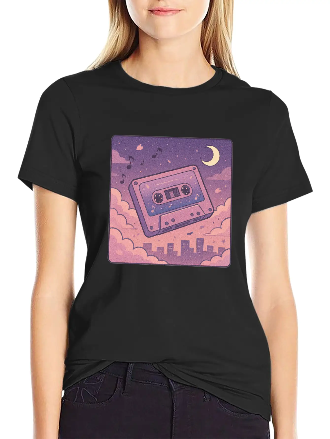 Lo Fi Cassette Lightweight Cotton T-Shirt – Daily Comfort Graphic Shirt