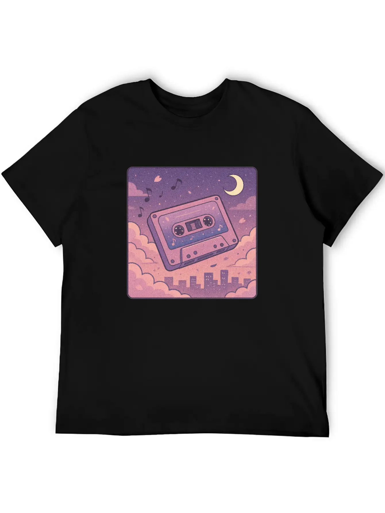 Lo Fi Cassette Lightweight Cotton T-Shirt – Daily Comfort Graphic Shirt