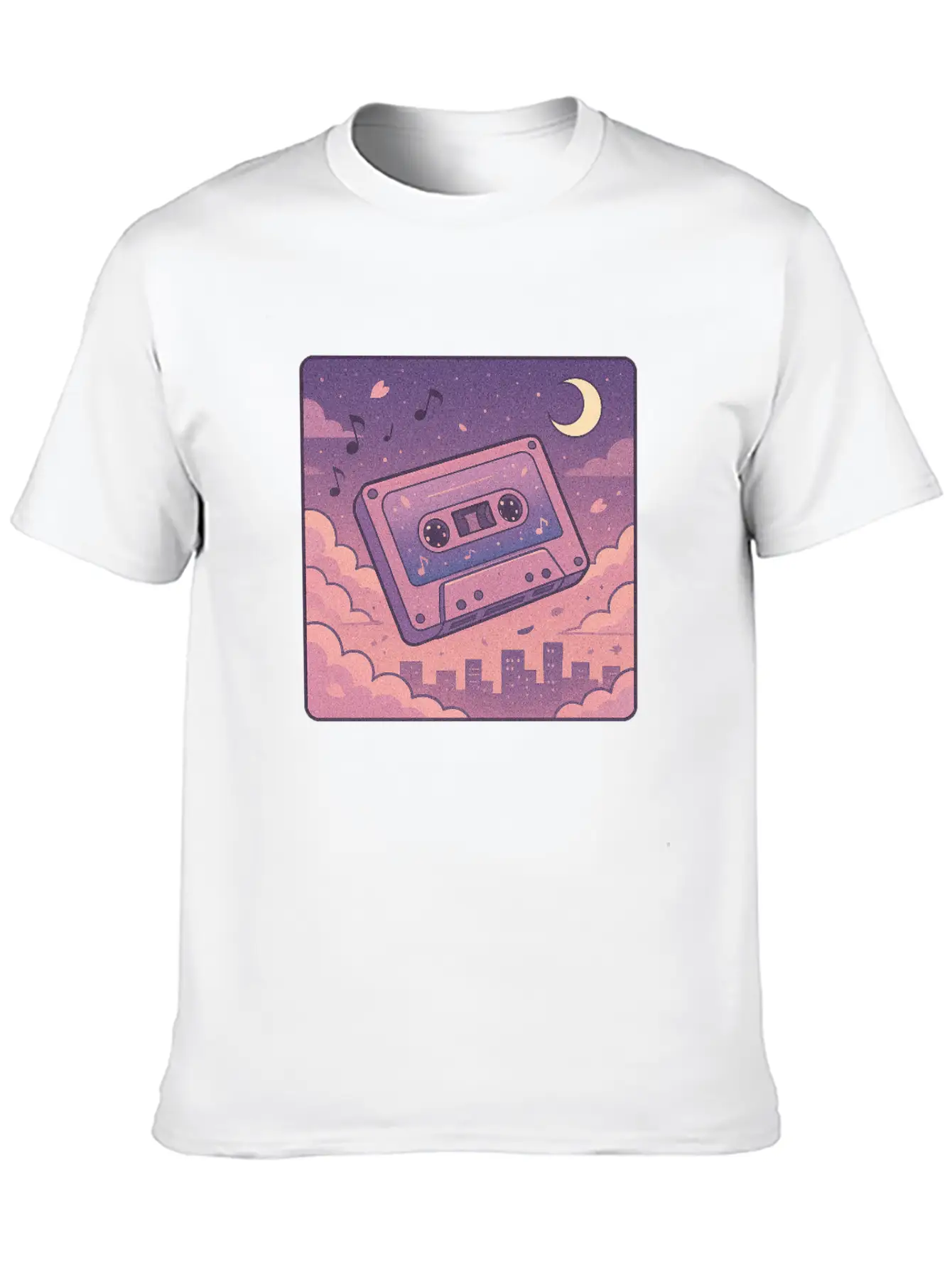 Lo Fi Cassette Lightweight Cotton T-Shirt – Daily Comfort Graphic Shirt