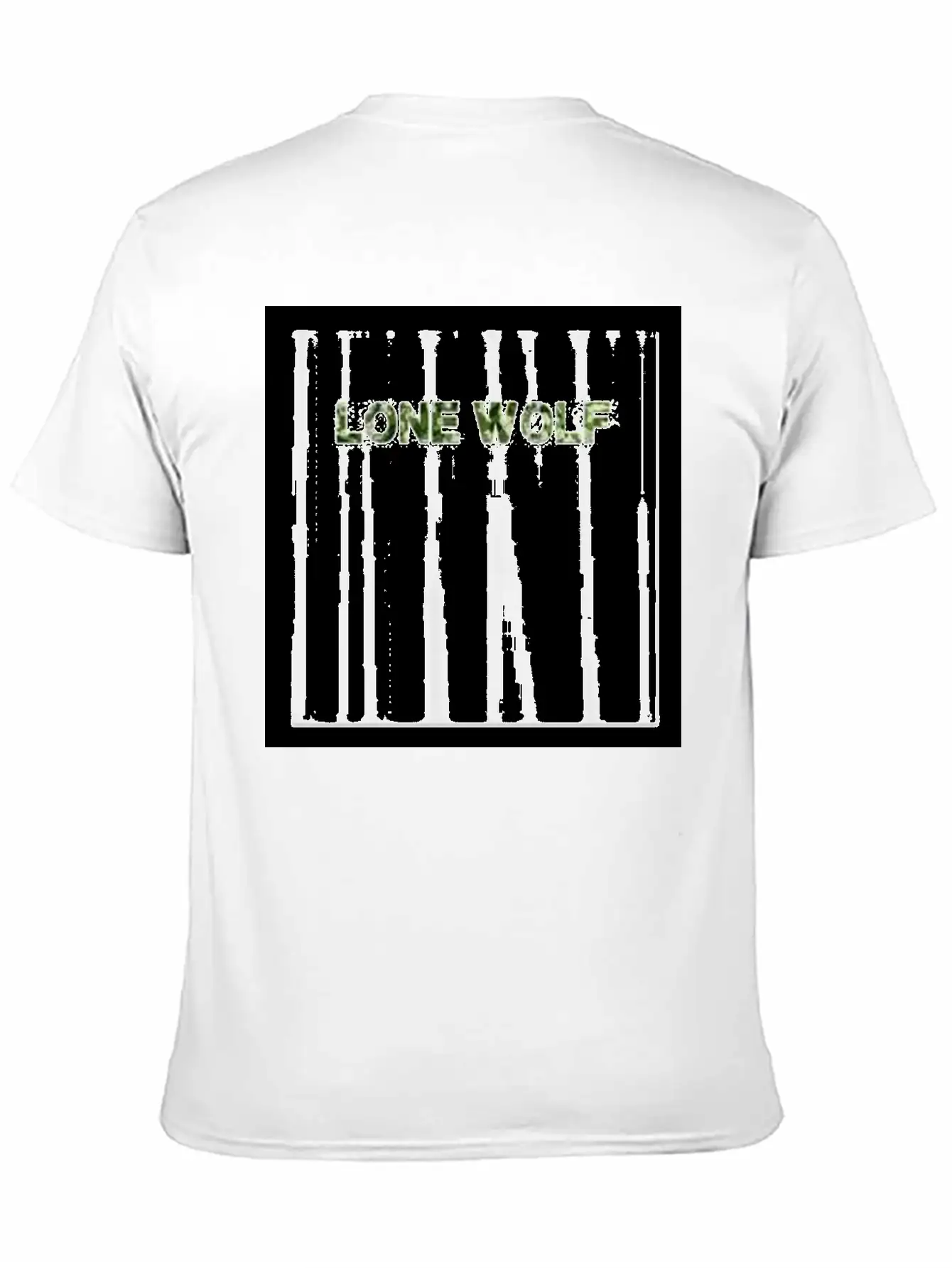 LONE WOLF (GREEN AN WHITE PRINT) Unisex Casual T-Shirt – Clean Design For Daily Comfort