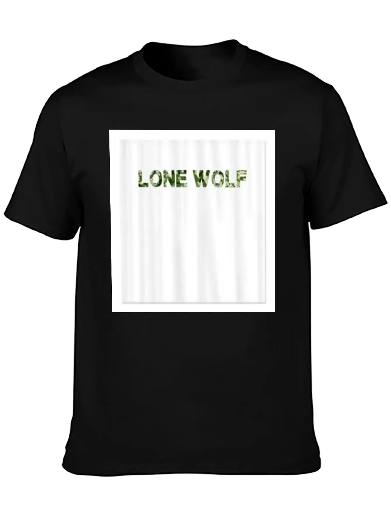 LONE WOLF (GREEN AN WHITE PRINT) Unisex Casual T-Shirt – Clean Design For Daily Comfort