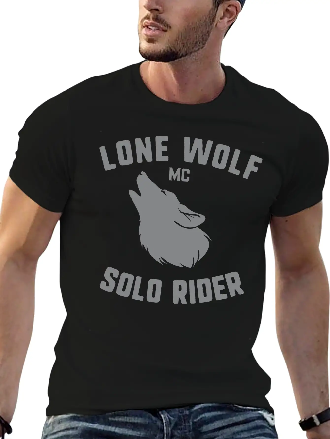 Lone Wolf Relaxed Everyday Tee – Lightweight And Durable Cotton