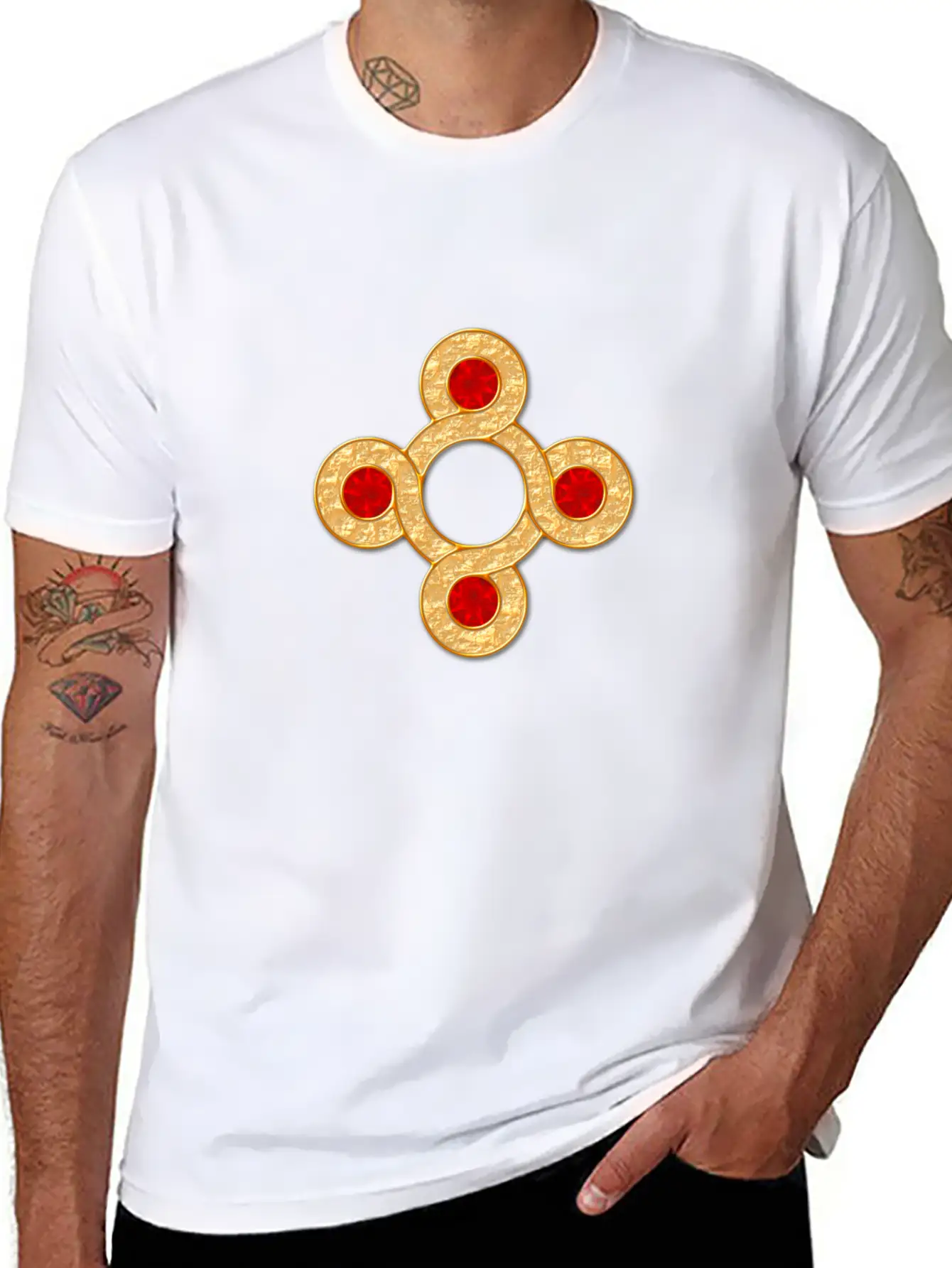 Loopy Circle Jewelry Stylish Everyday T-Shirt – Unisex Basic Cotton Tee