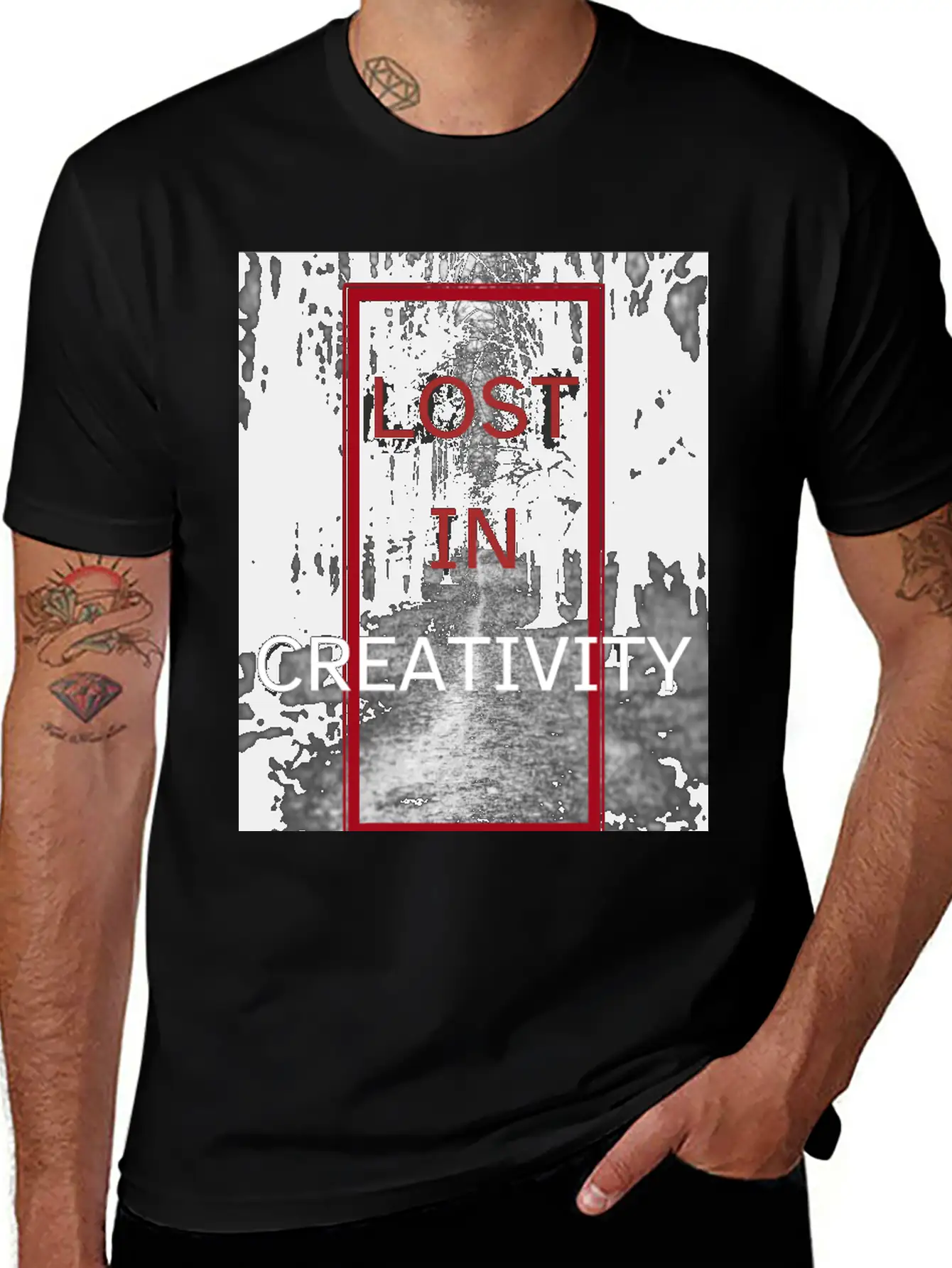 Lost In Creativity Essential Cotton Tee For Daily Outfits – Unisex Style
