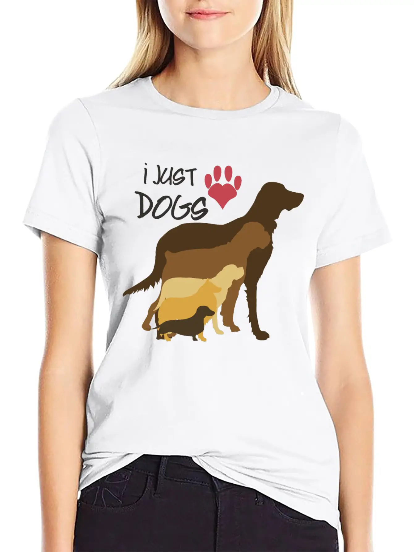Love Dogs Basic Graphic T-Shirt – Daily Comfort In Soft Cotton