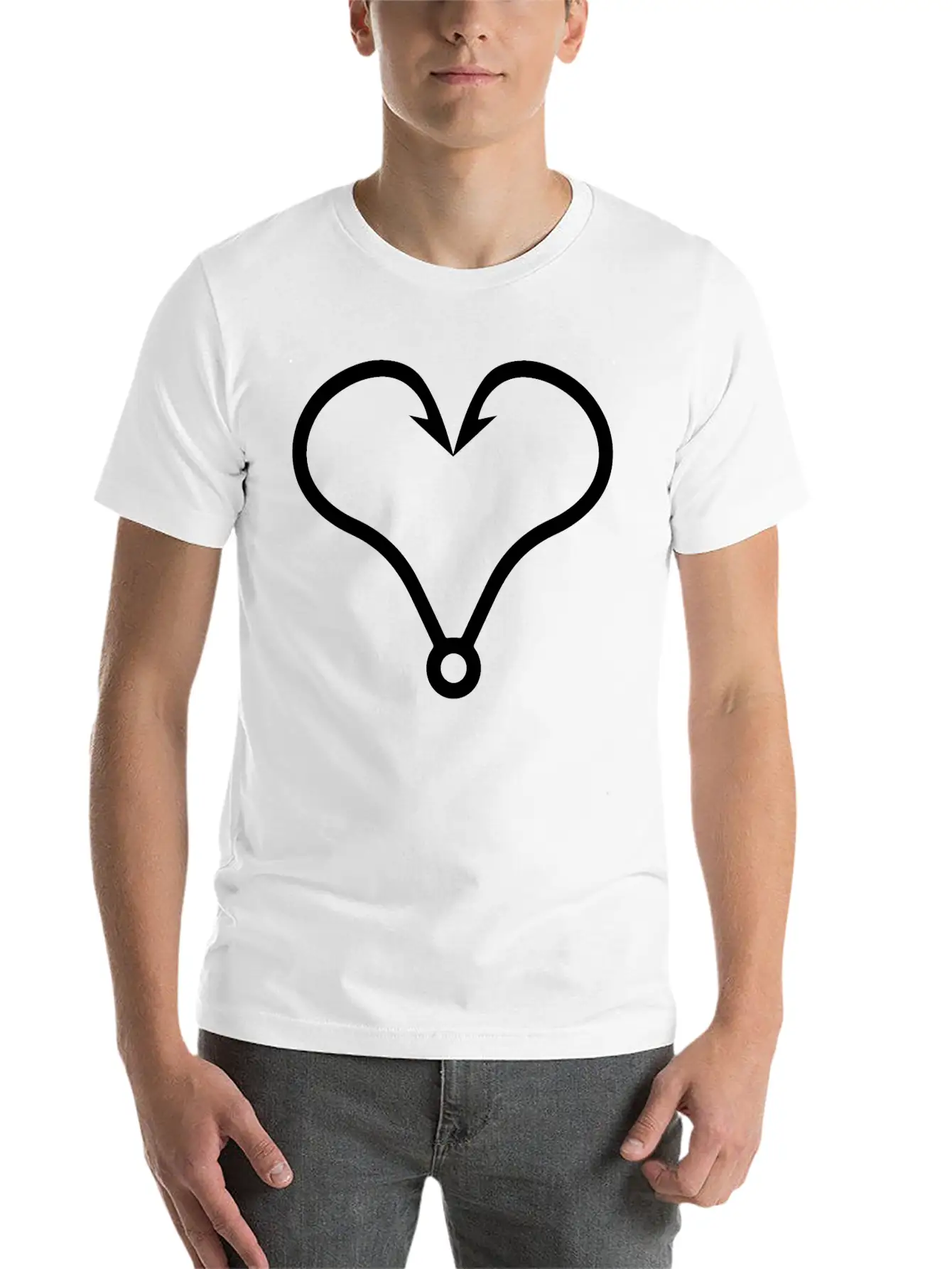 Love Hook Basic Graphic T-Shirt – Daily Comfort In Soft Cotton