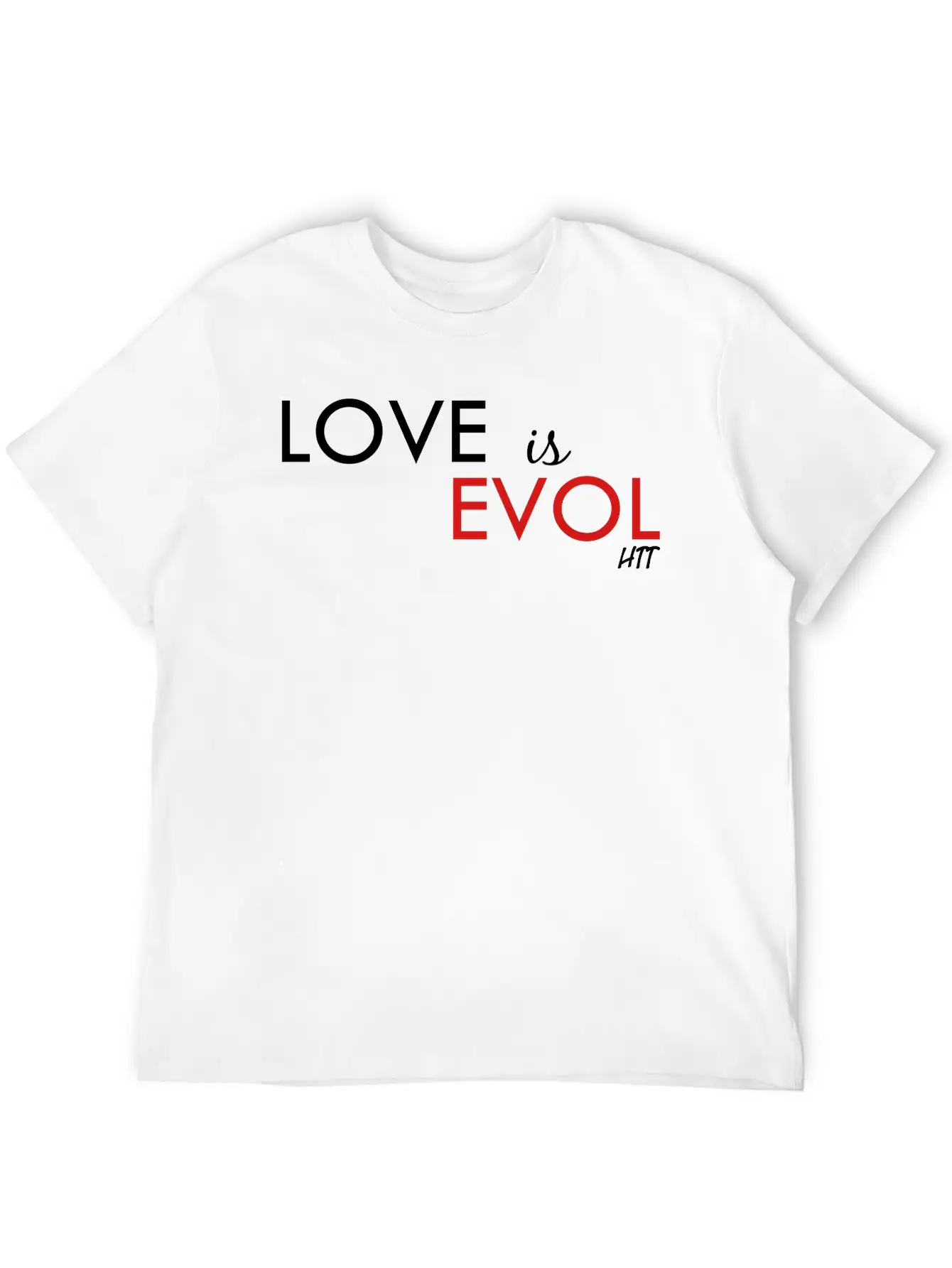 Love Is Evol Stylish Everyday T-Shirt – Unisex Basic Cotton Tee