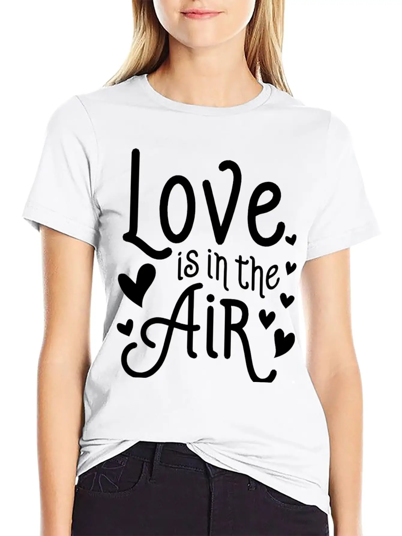Love Is In The Air Basic Graphic T-Shirt – Daily Comfort In Soft Cotton