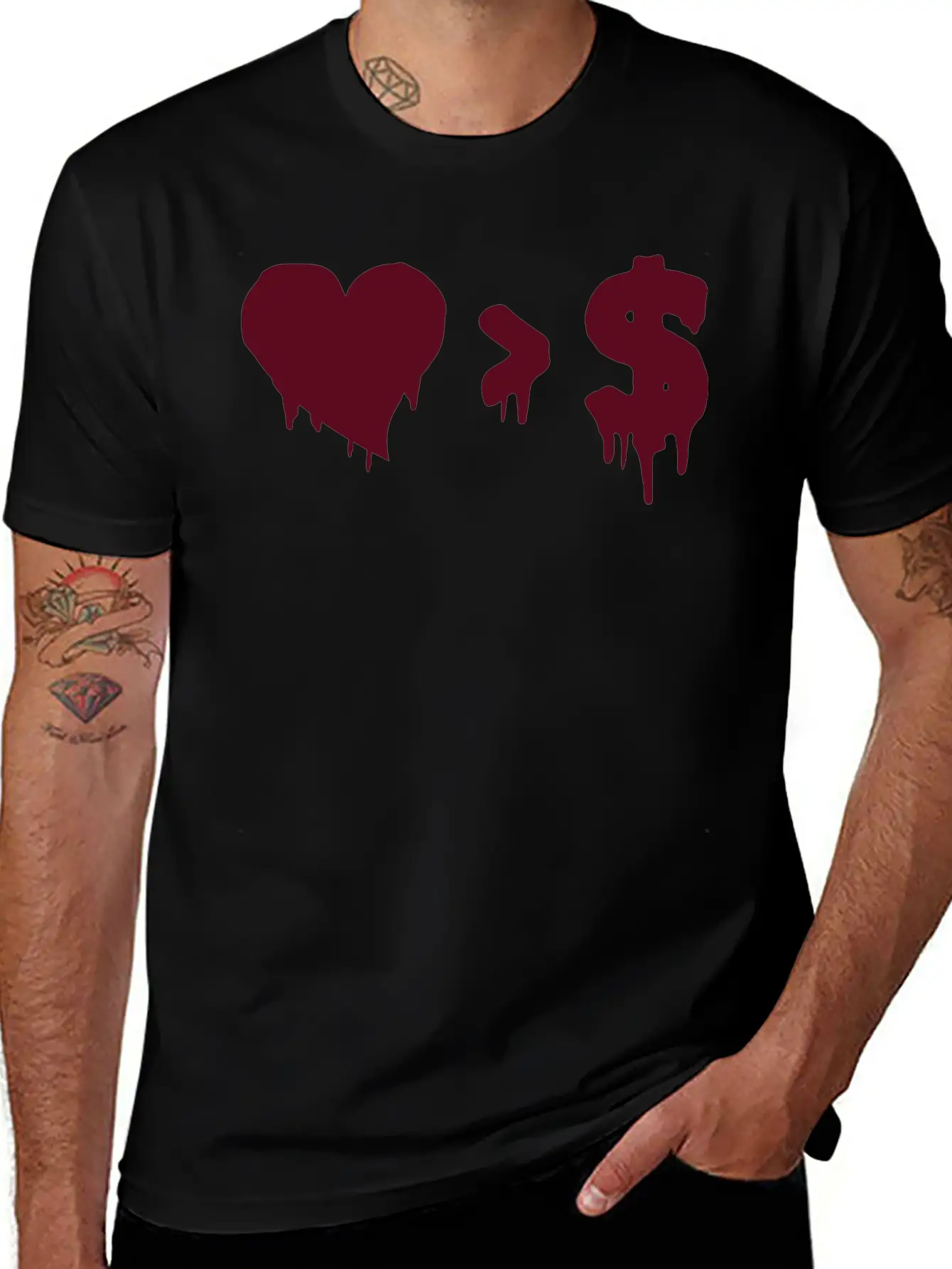 Love Money Casual Graphic T-Shirt – Simple And Comfortable Daily Wear