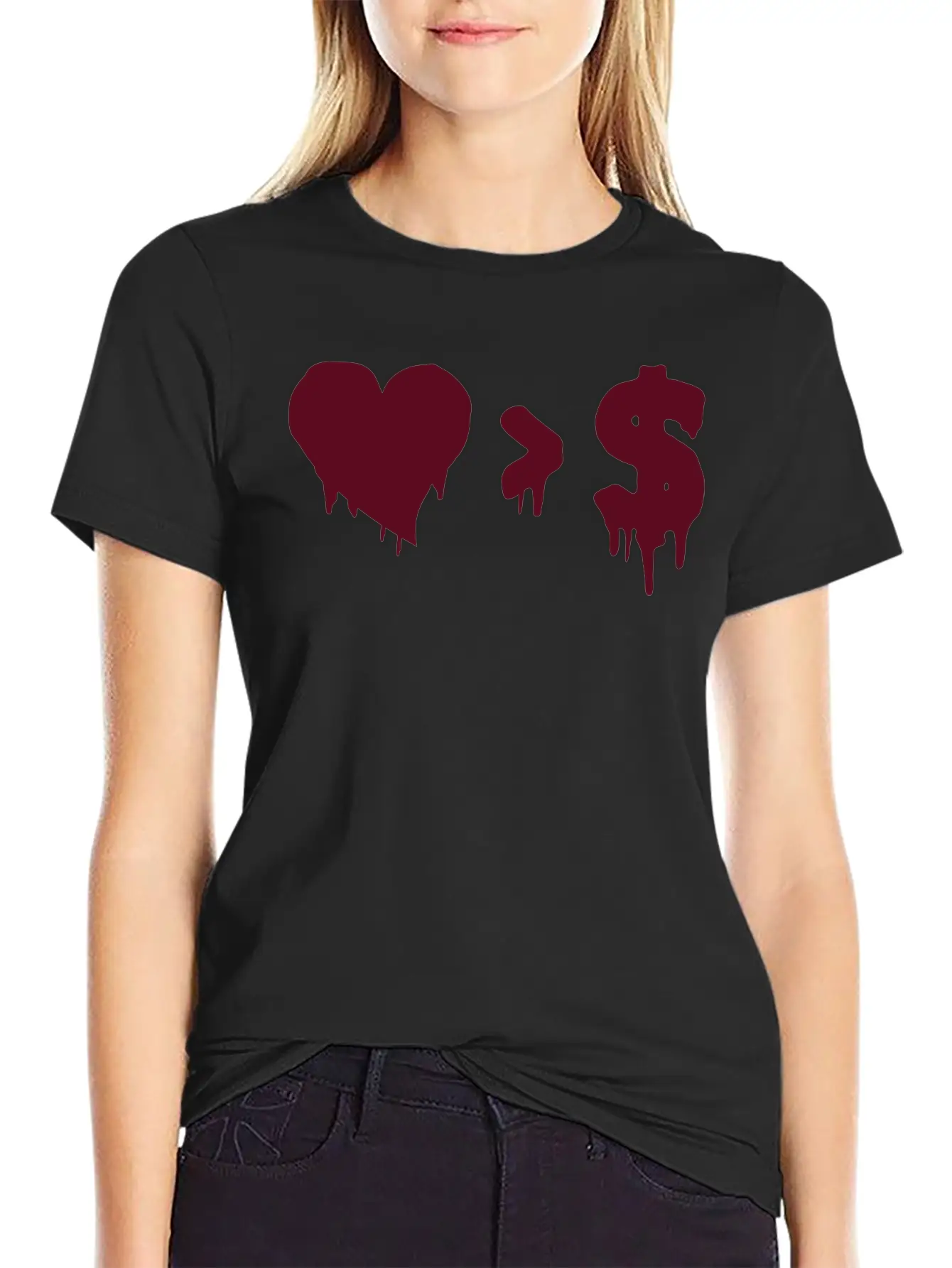 Love Money Casual Graphic T-Shirt – Simple And Comfortable Daily Wear