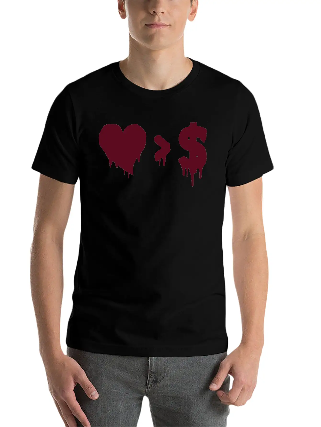 Love Money Casual Graphic T-Shirt – Simple And Comfortable Daily Wear