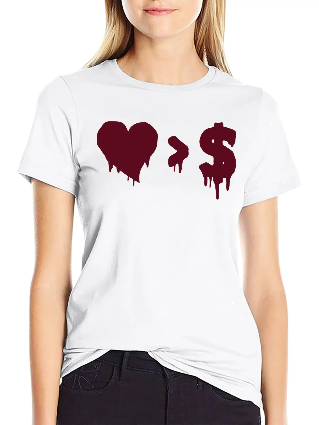 Love Money Casual Graphic T-Shirt – Simple And Comfortable Daily Wear