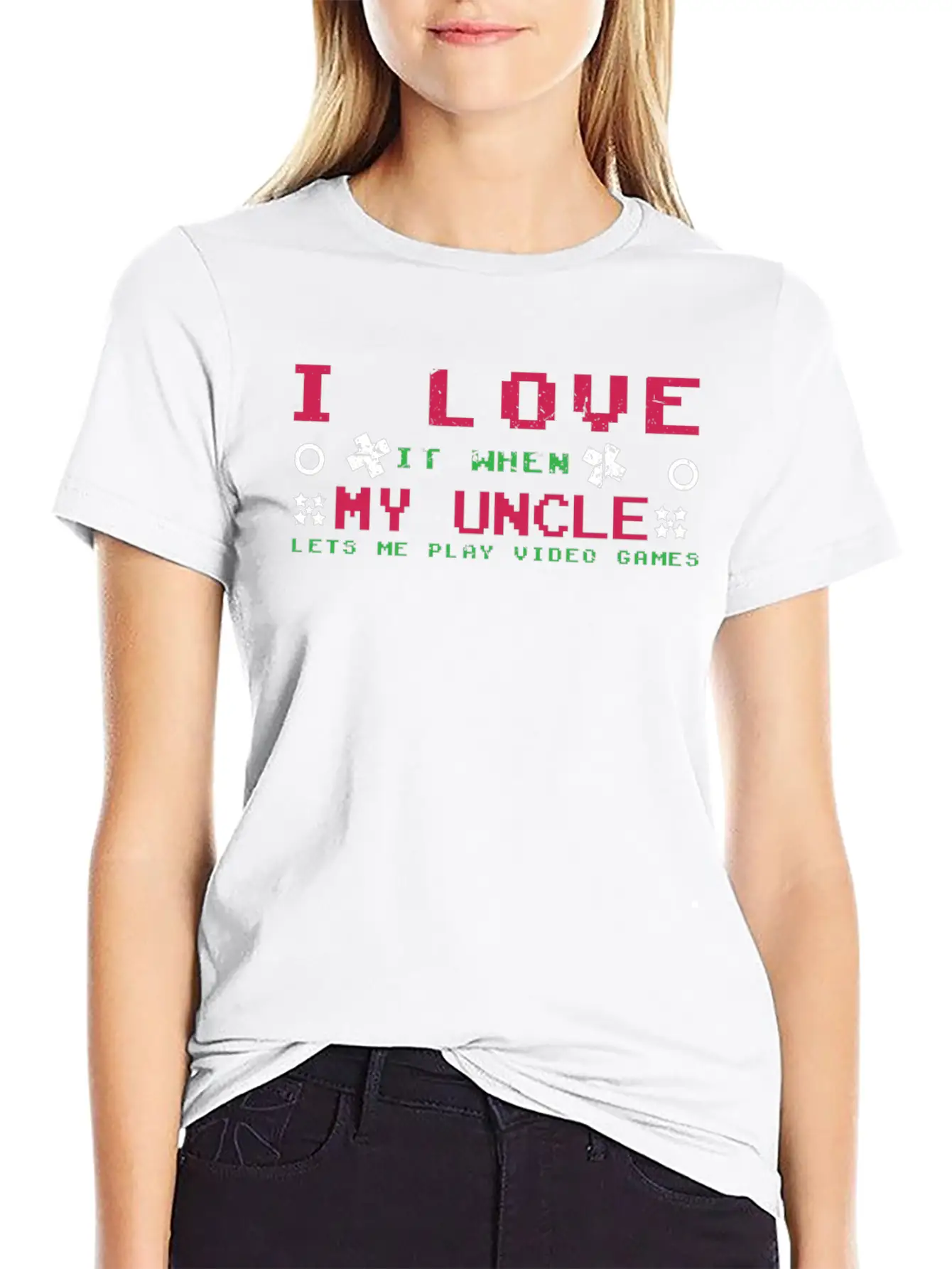 Love My Uncle Play Video Game Lover Gaming Unisex Cotton Tee – Relaxed Fit For Any Occasion