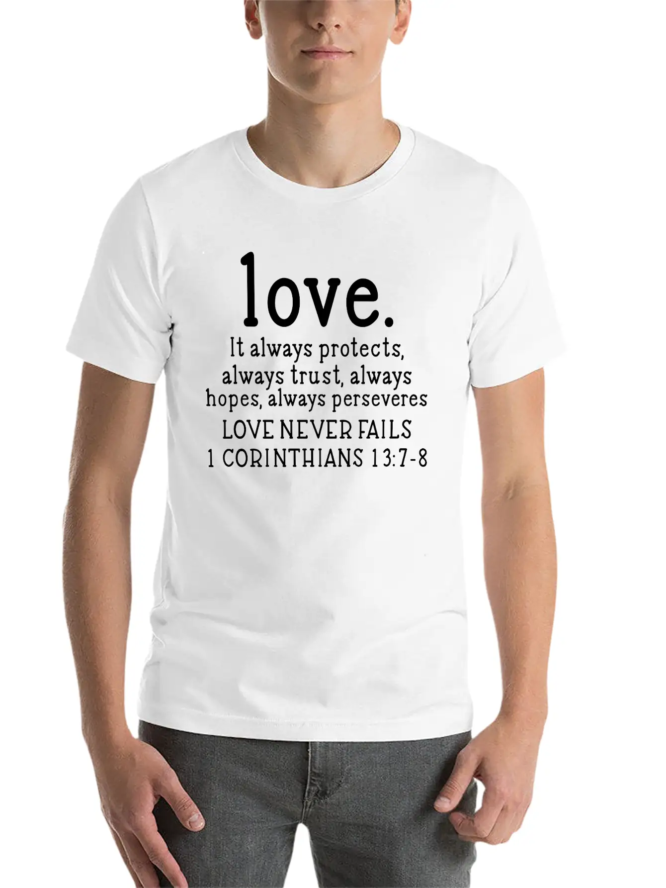 Love Nevers Fails Casual Graphic T-Shirt – Simple And Comfortable Daily Wear