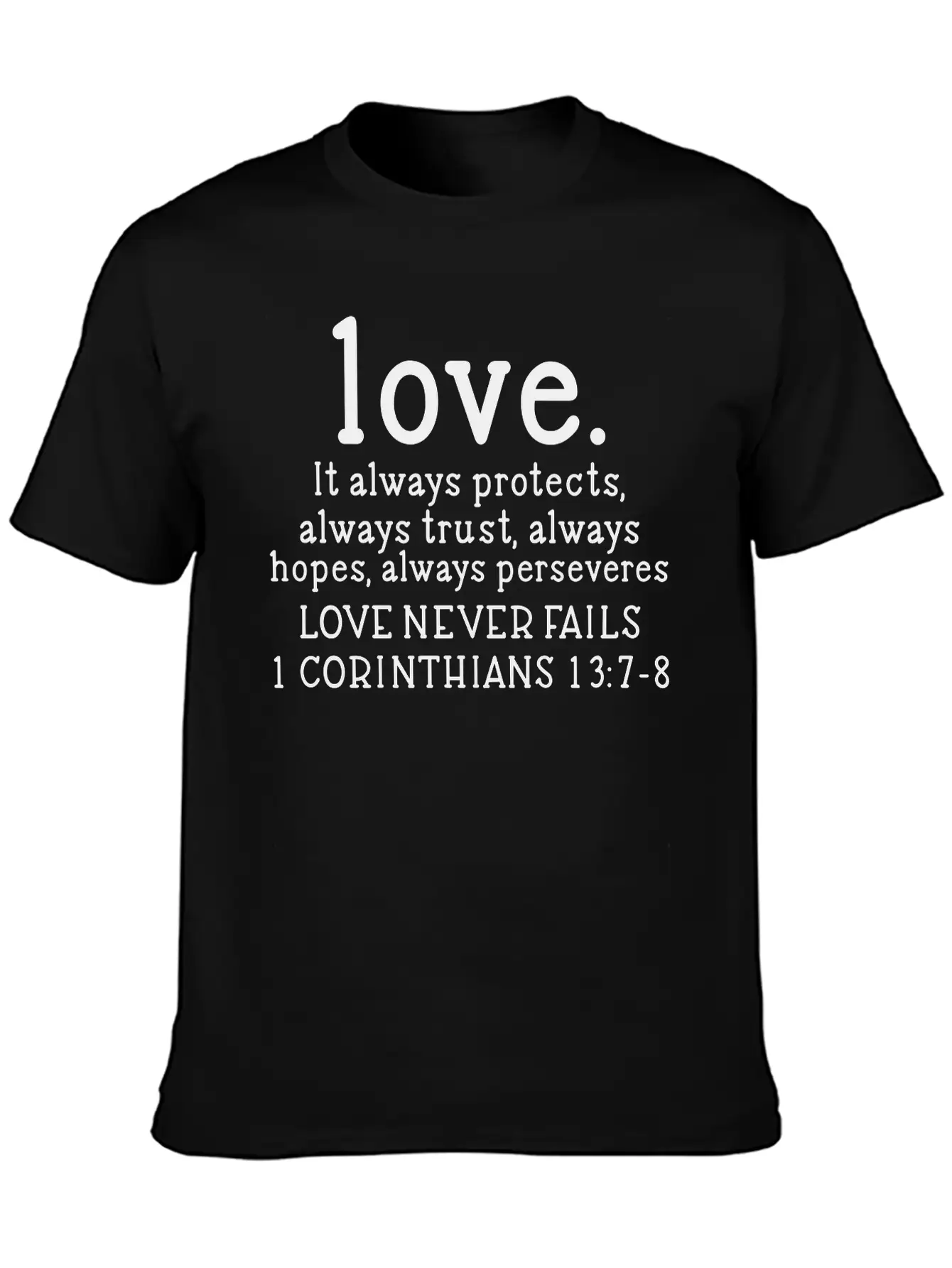 Love Nevers Fails Casual Graphic T-Shirt – Simple And Comfortable Daily Wear