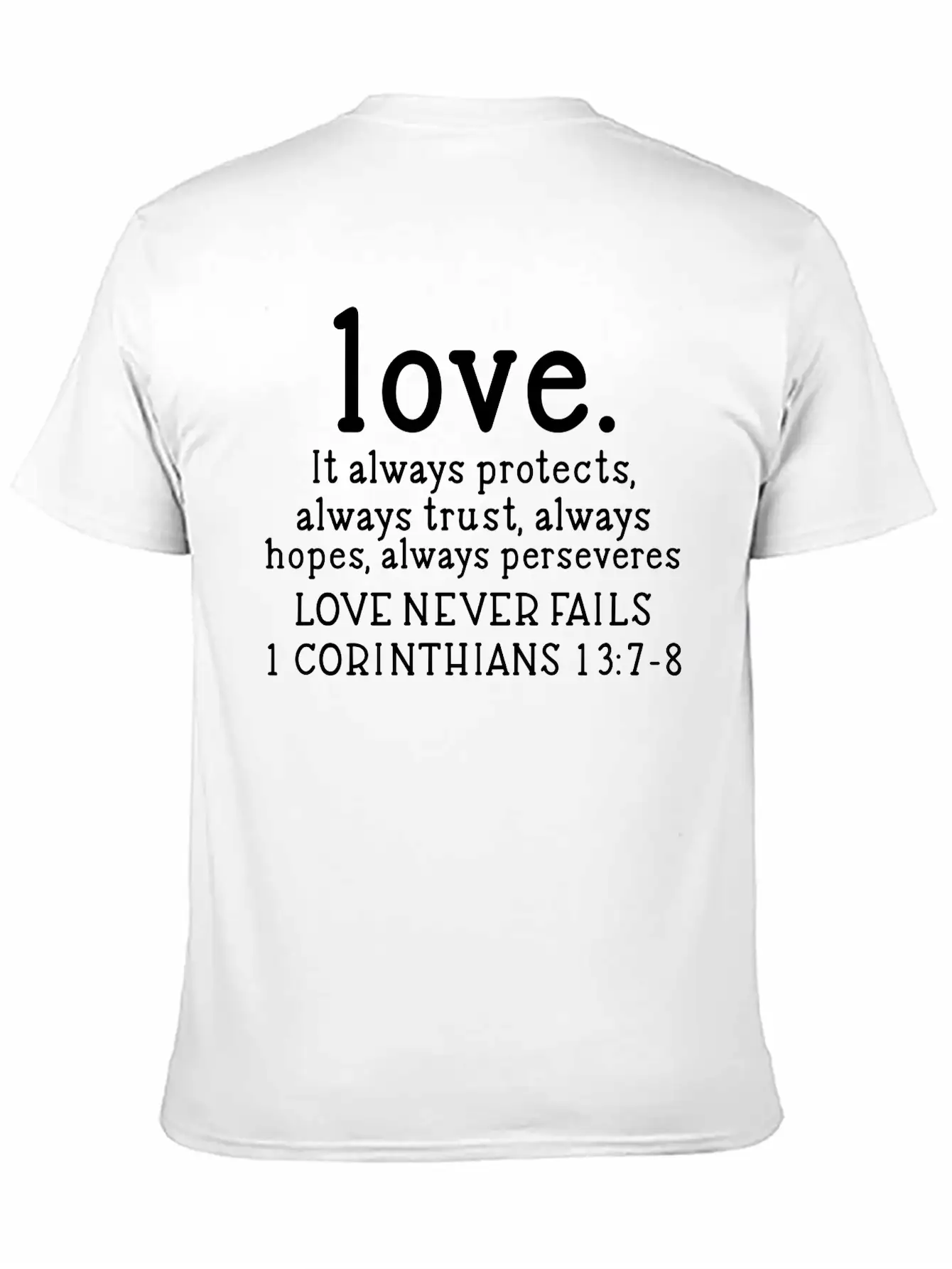 Love Nevers Fails Casual Graphic T-Shirt – Simple And Comfortable Daily Wear