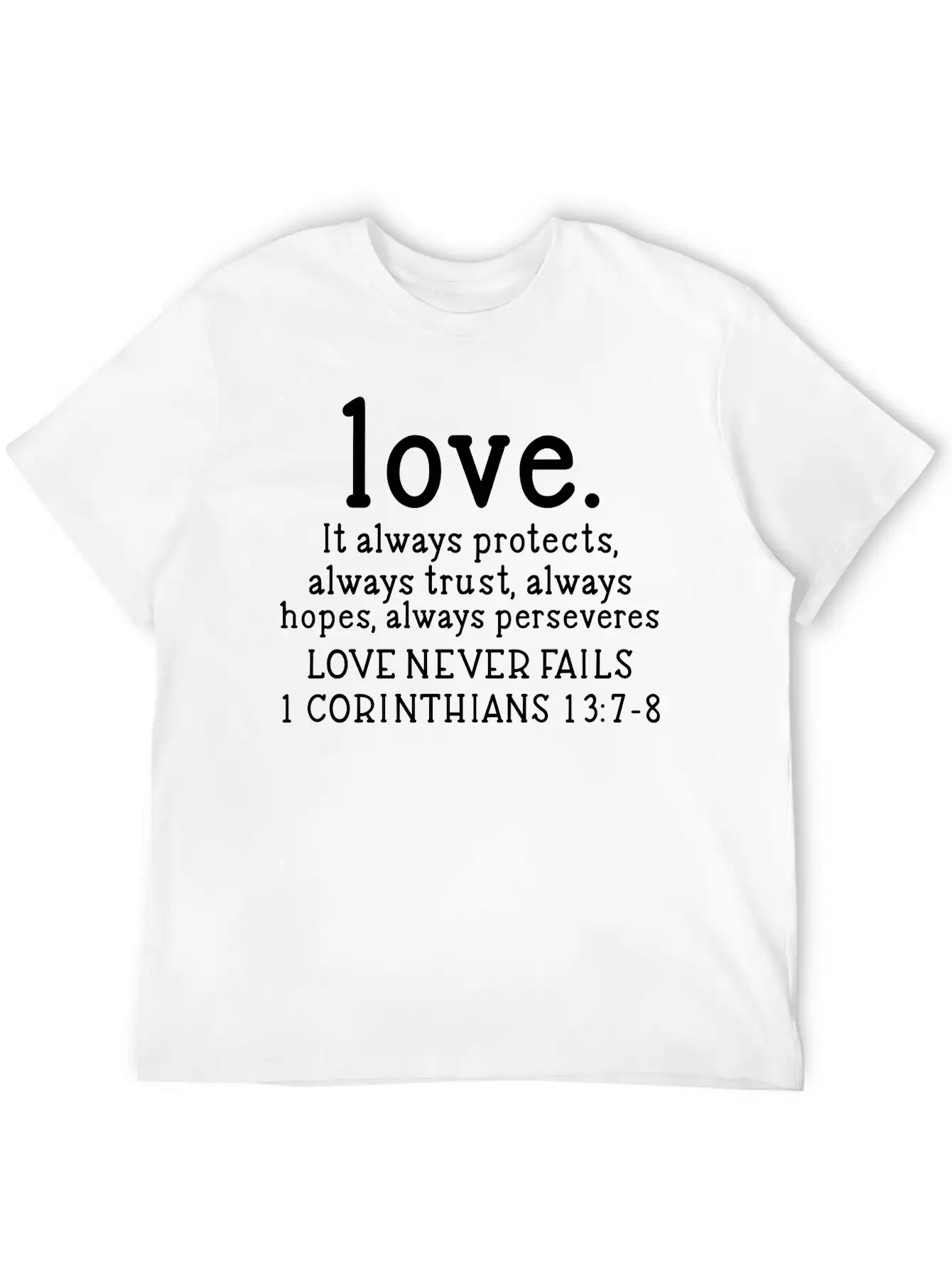 Love Nevers Fails Casual Graphic T-Shirt – Simple And Comfortable Daily Wear