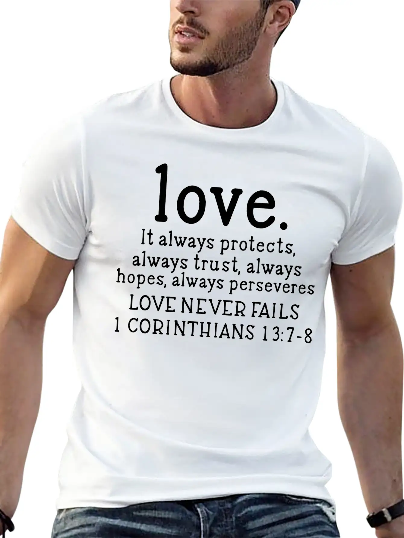 Love Nevers Fails Casual Graphic T-Shirt – Simple And Comfortable Daily Wear
