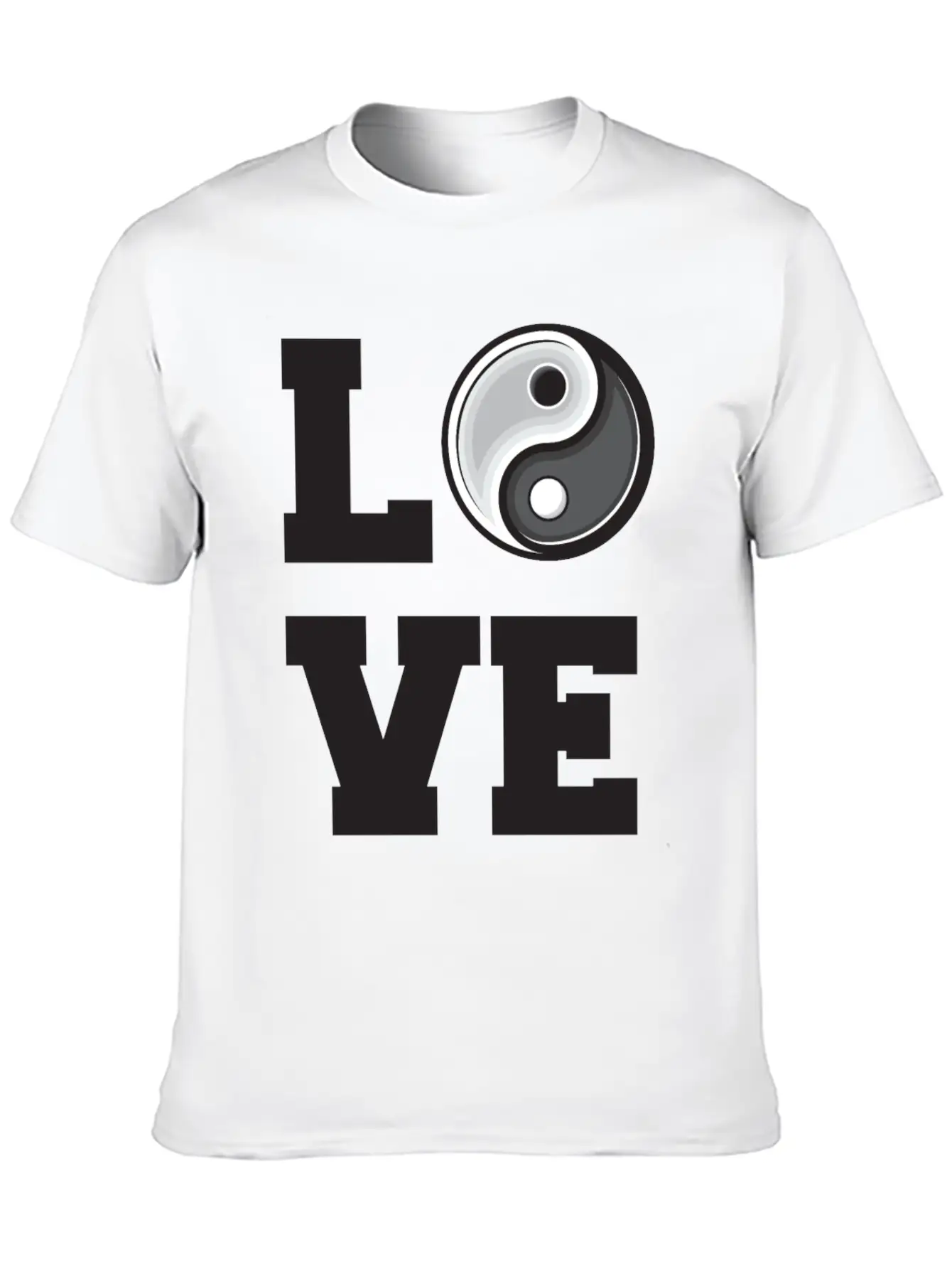 Love Tai Chi Yin Yang Energy Stylish Everyday T-Shirt – Unisex Basic Cotton Tee