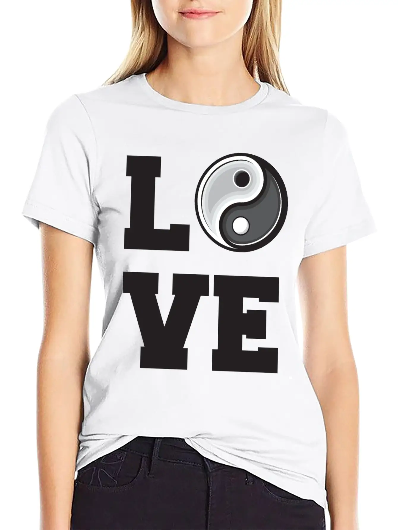 Love Tai Chi Yin Yang Energy Stylish Everyday T-Shirt – Unisex Basic Cotton Tee