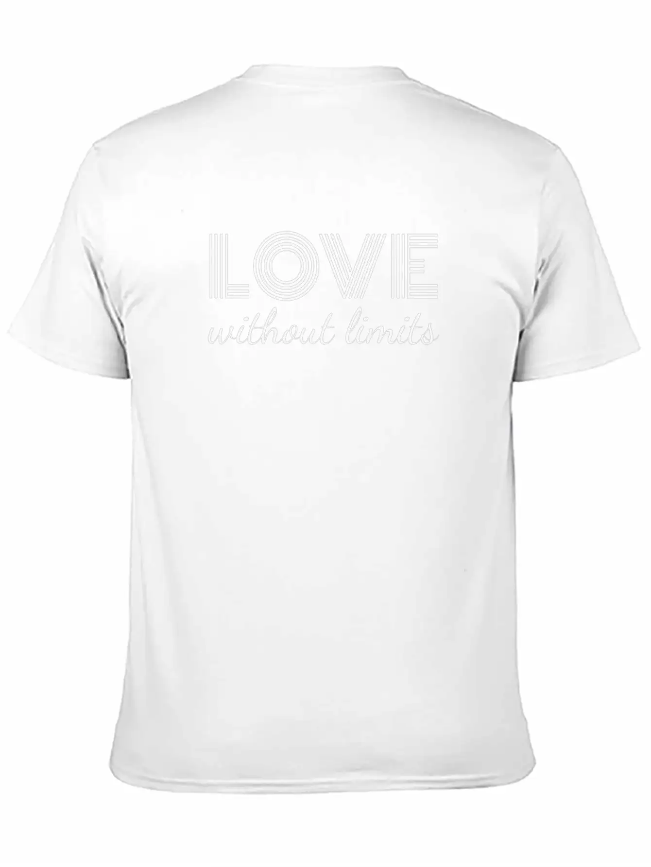 Love Without Limits; Inspiration Quote Relaxed Everyday Tee – Lightweight And Durable Cotton