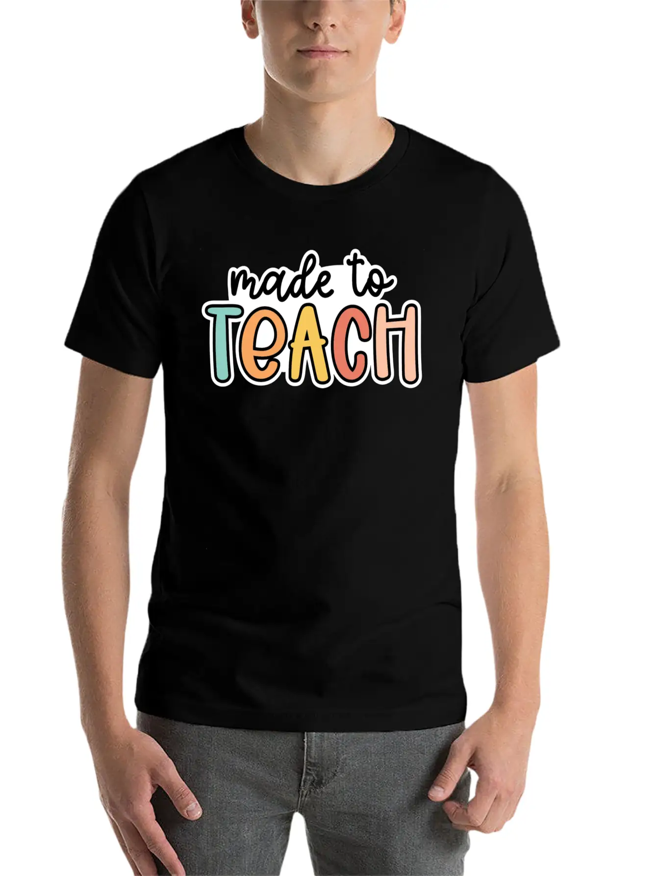 Made To Teach Basic Graphic T-Shirt – Daily Comfort In Soft Cotton