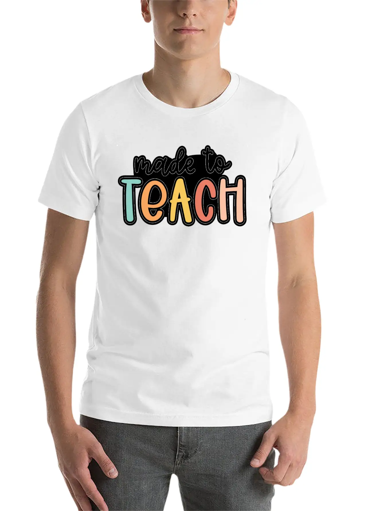 Made To Teach Basic Graphic T-Shirt – Daily Comfort In Soft Cotton