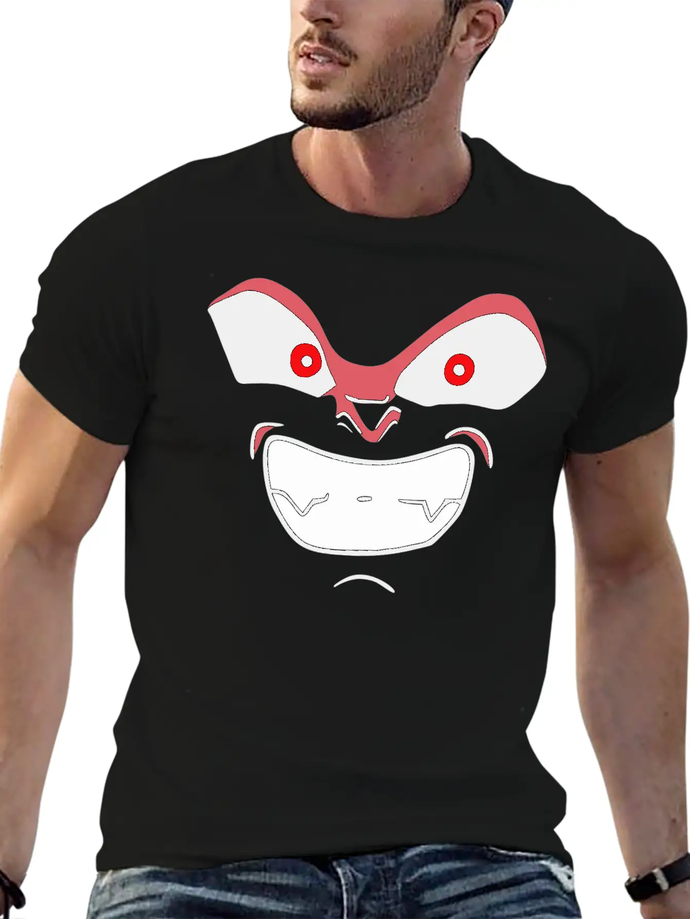 Majin Buu Kid Face Simple Everyday Graphic Tee – Lightweight Summer Wear