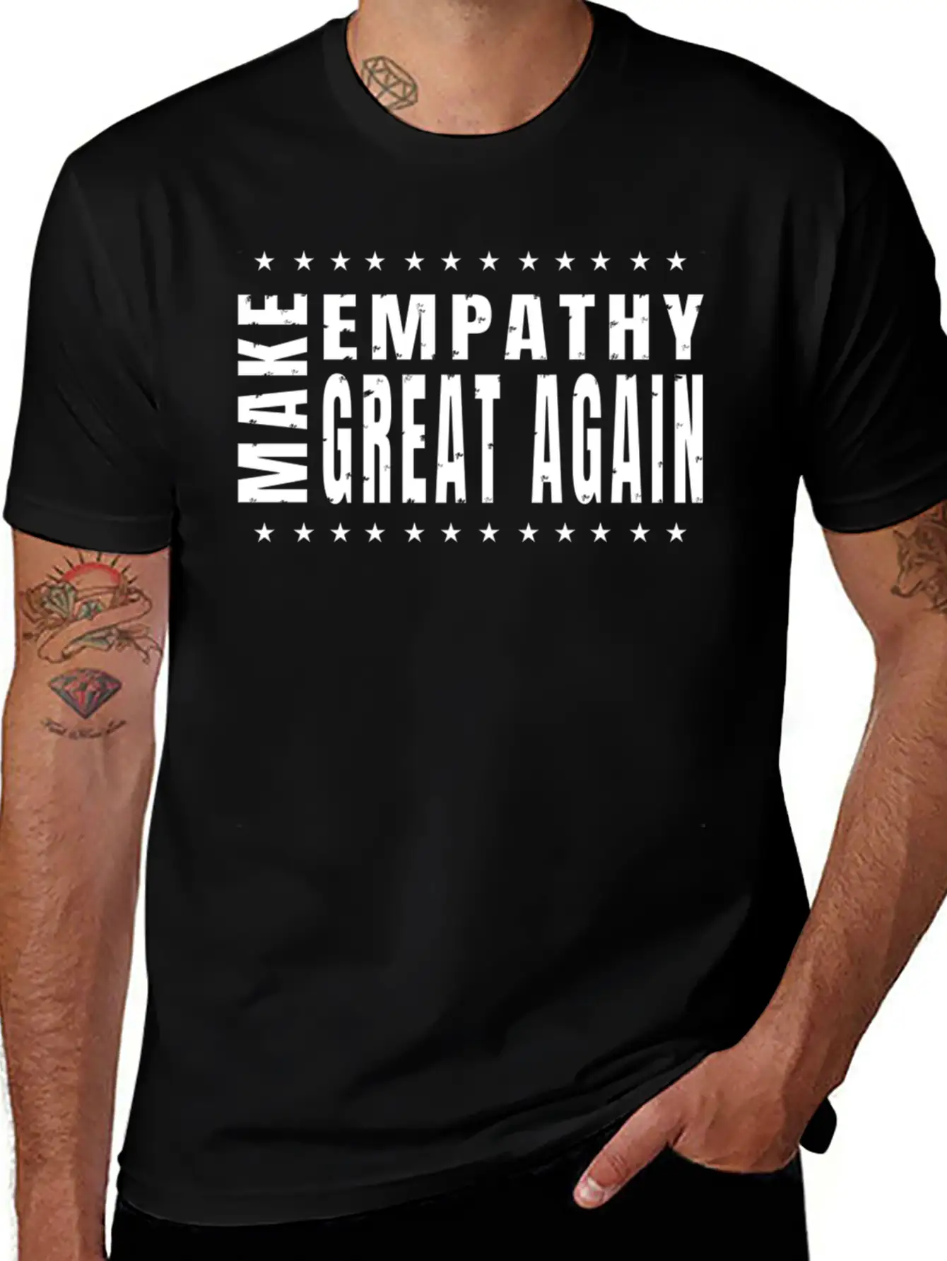 Make Empathy Great Again Basic Graphic T-Shirt – Daily Comfort In Soft Cotton