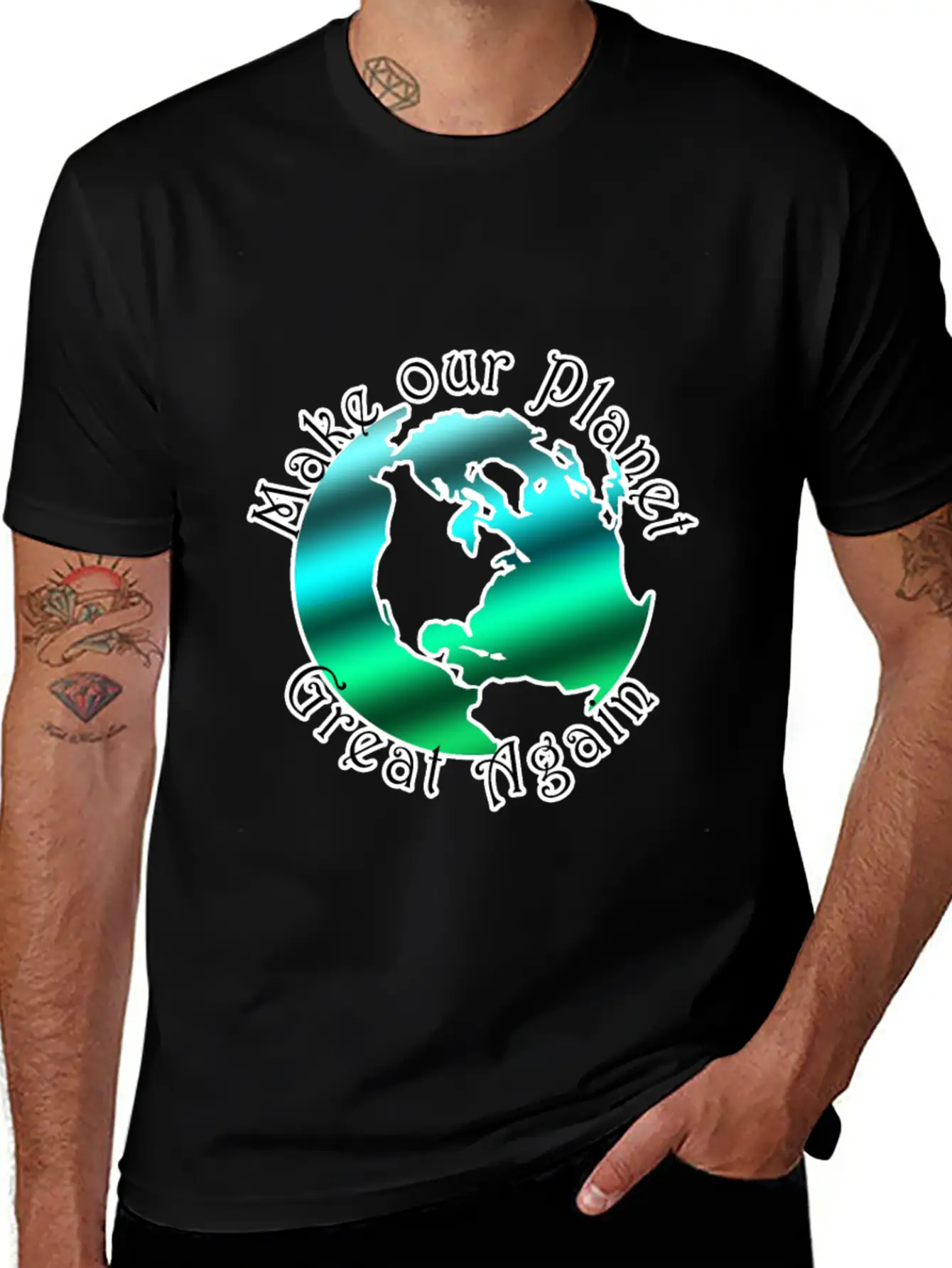 Make Our Planet Great Again Relaxed Everyday Tee – Lightweight And Durable Cotton