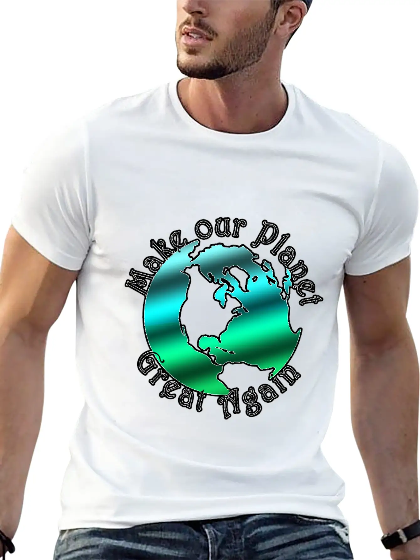 Make Our Planet Great Again Relaxed Everyday Tee – Lightweight And Durable Cotton