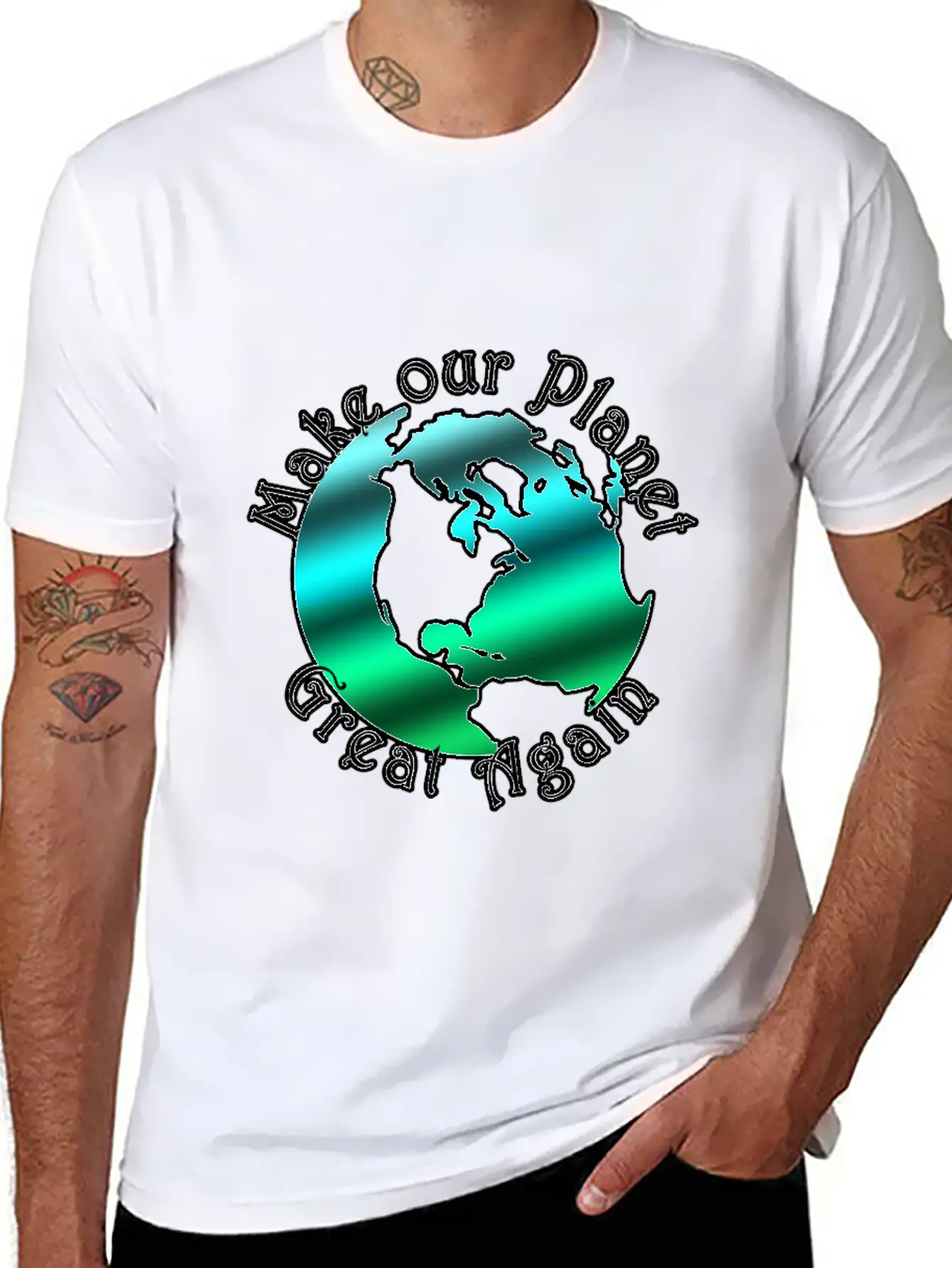 Make Our Planet Great Again Relaxed Everyday Tee – Lightweight And Durable Cotton