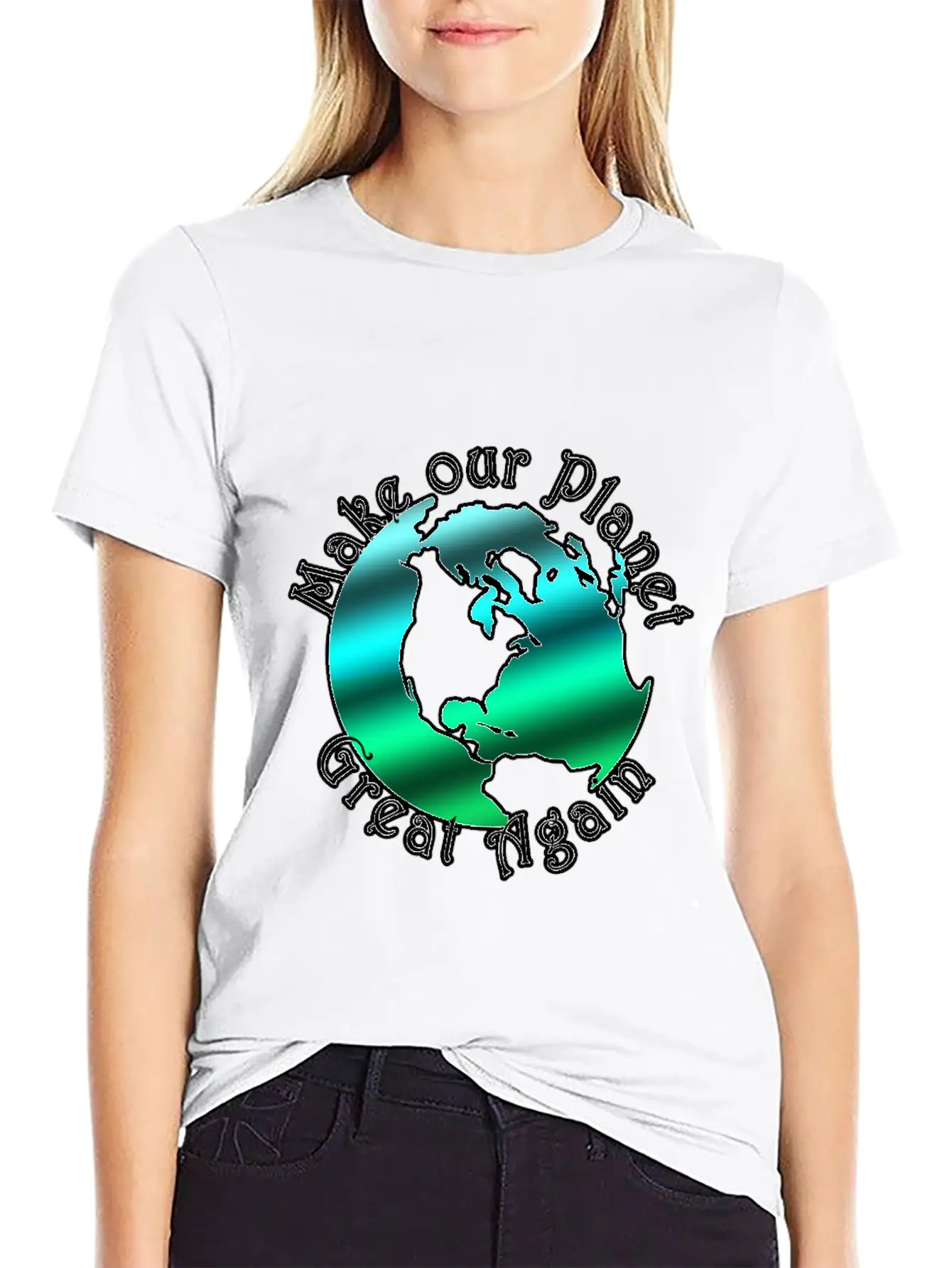 Make Our Planet Great Again Relaxed Everyday Tee – Lightweight And Durable Cotton